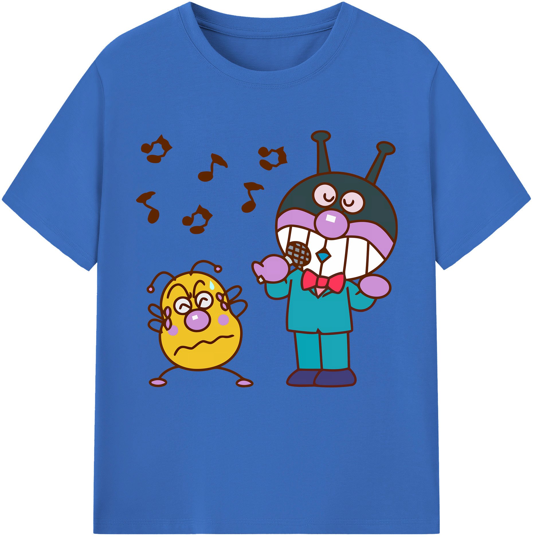 （画像用） アンパンマン Anpanman 綿100％半袖Tシャツ（フロントプリント）