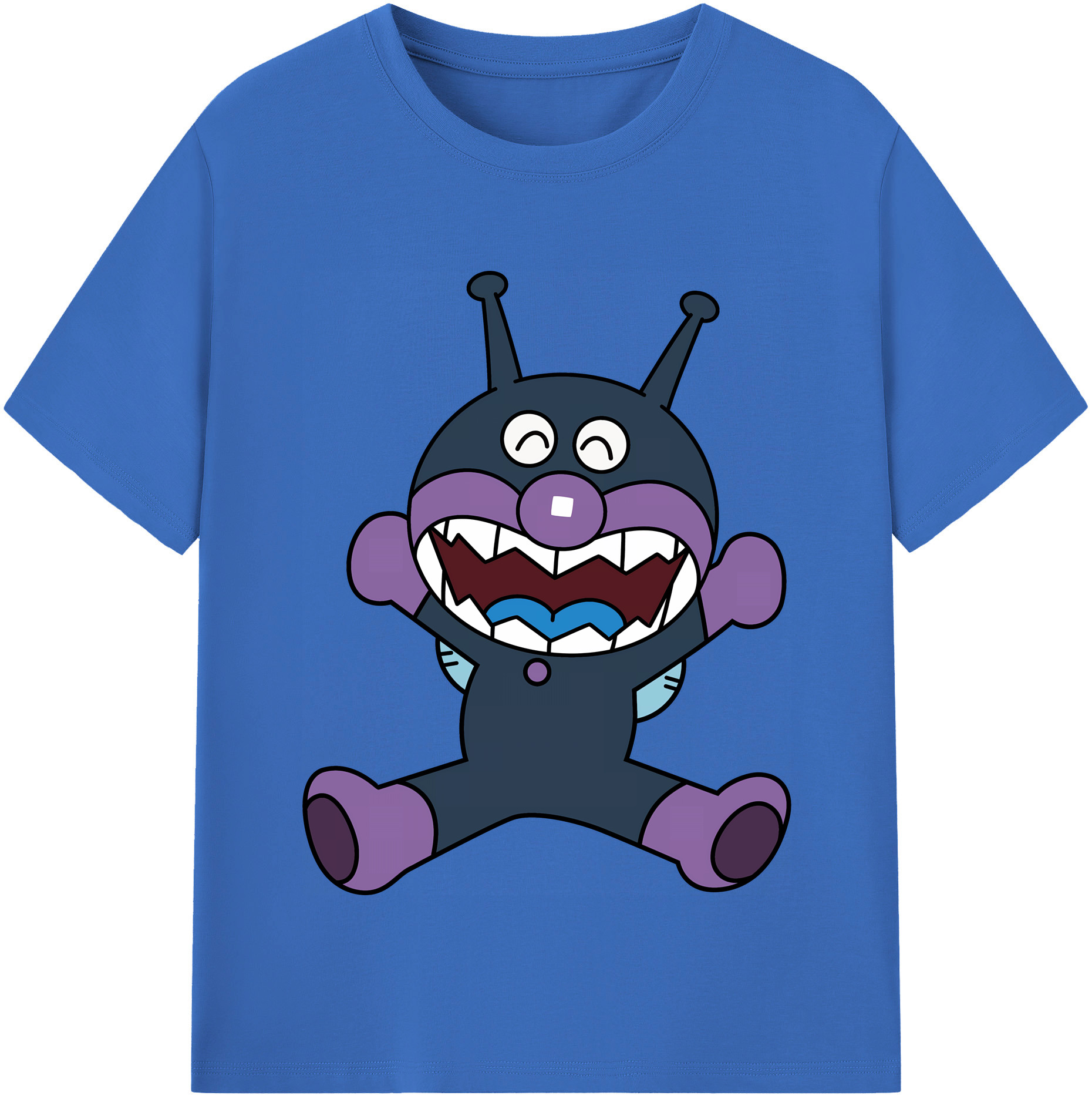 （画像用） アンパンマン Anpanman 綿100％半袖Tシャツ（フロントプリント）