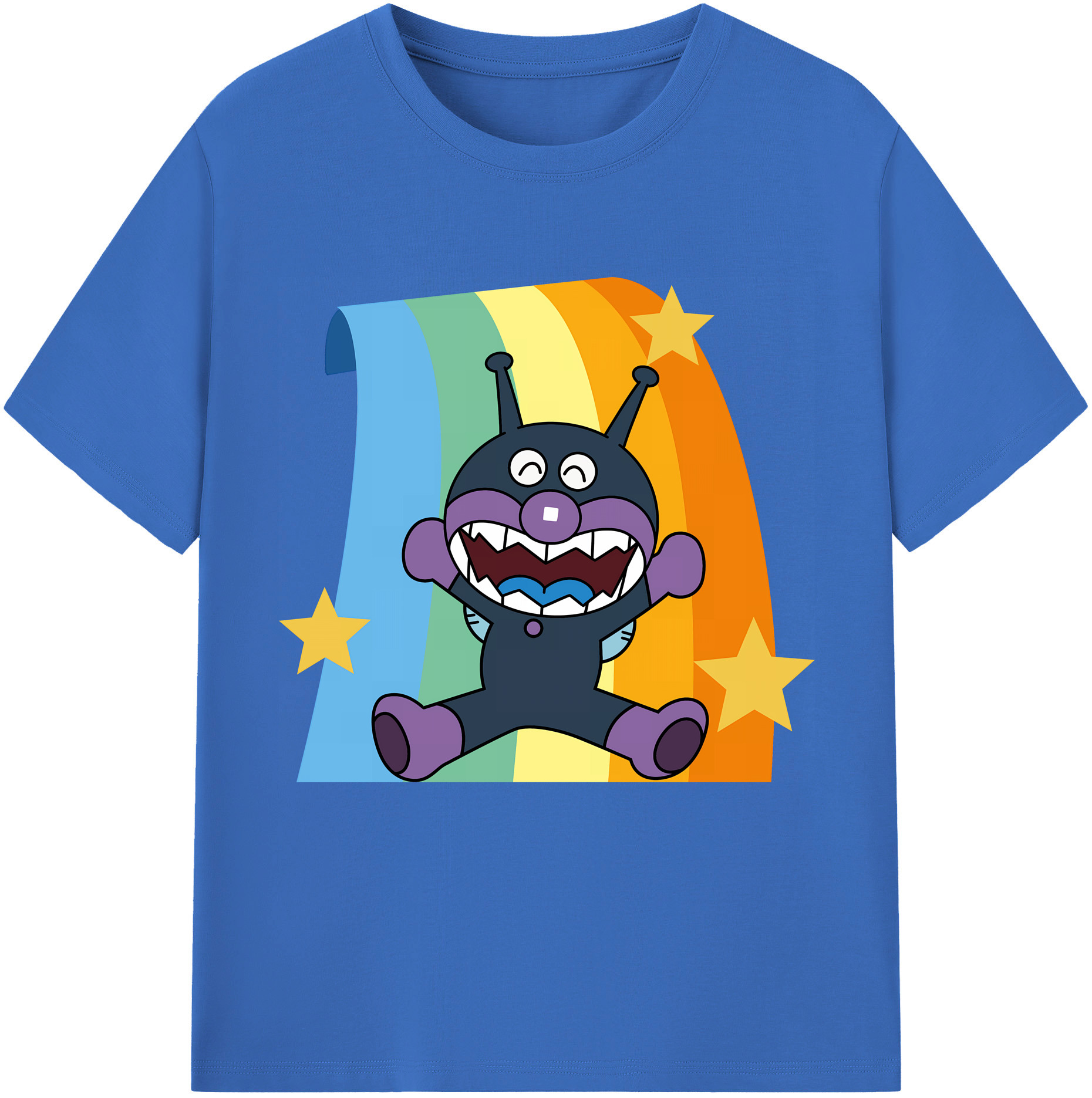 （画像用） アンパンマン Anpanman 綿100％半袖Tシャツ（フロントプリント）