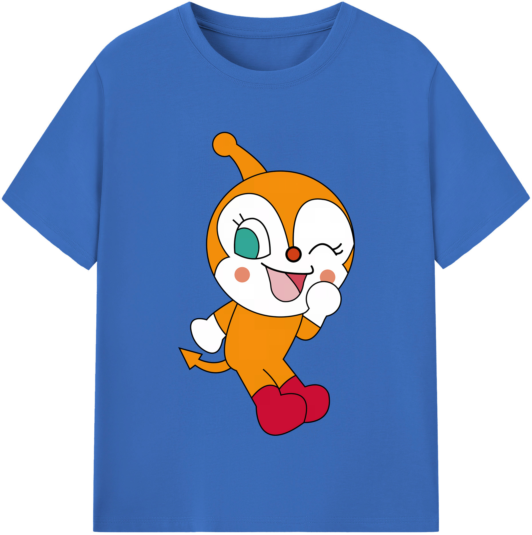 （画像用） アンパンマン Anpanman 綿100％半袖Tシャツ（フロントプリント）