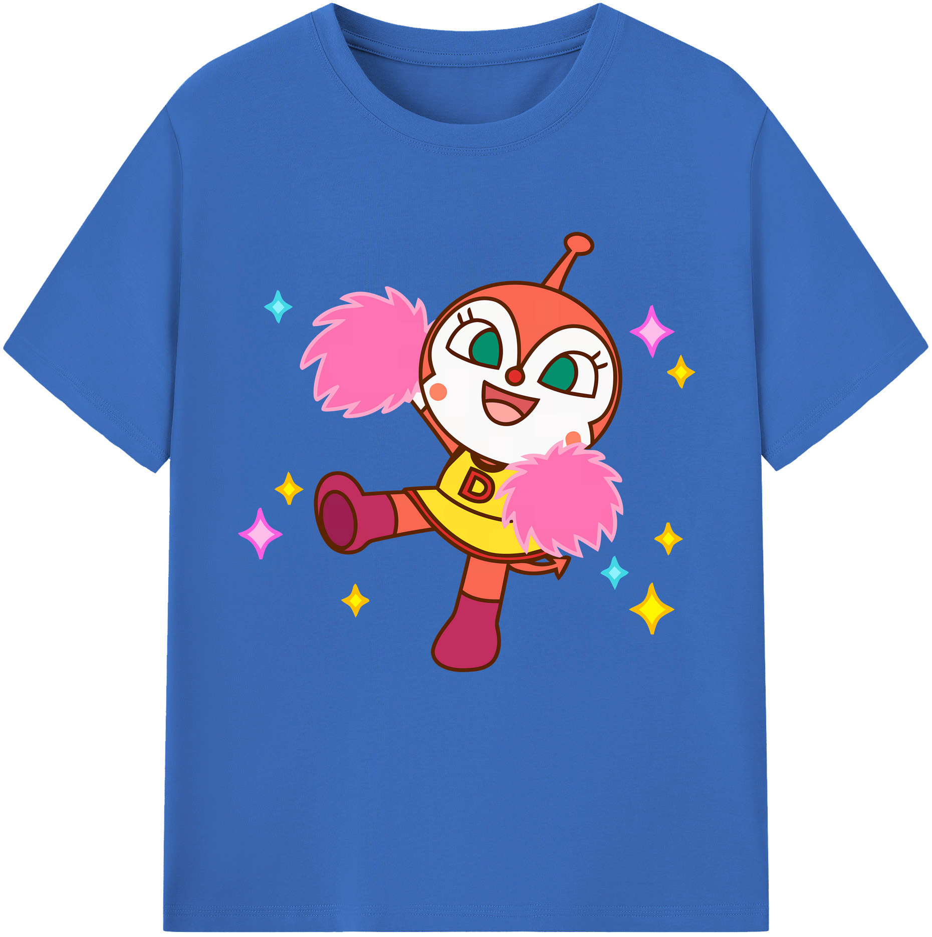 （画像用） アンパンマン Anpanman 綿100％半袖Tシャツ（フロントプリント）