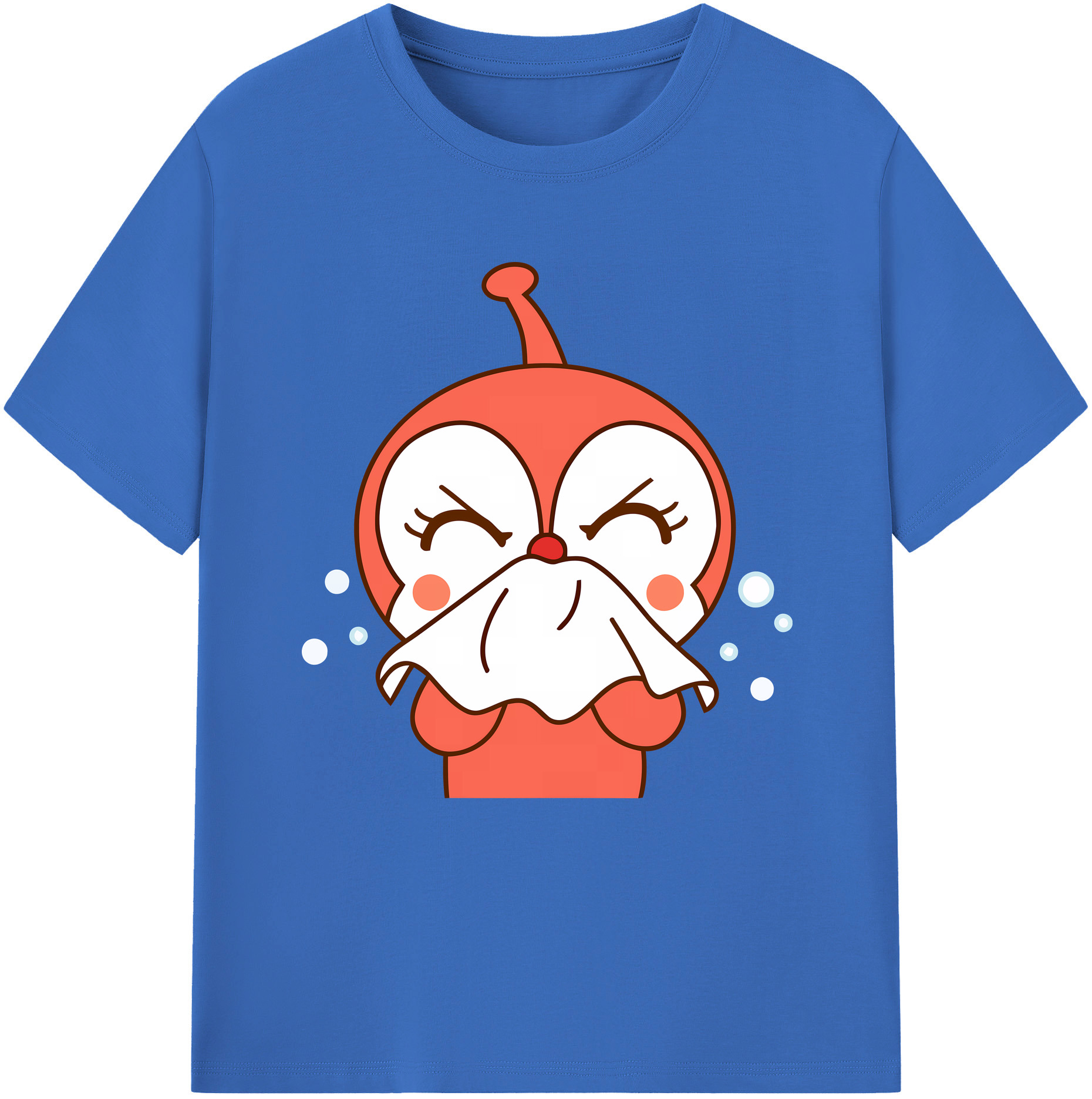 （画像用） アンパンマン Anpanman 綿100％半袖Tシャツ（フロントプリント）