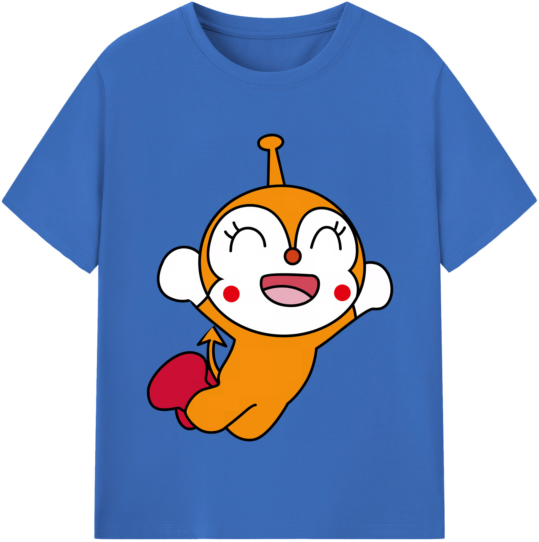 （画像用） アンパンマン Anpanman 綿100％半袖Tシャツ（フロントプリント）