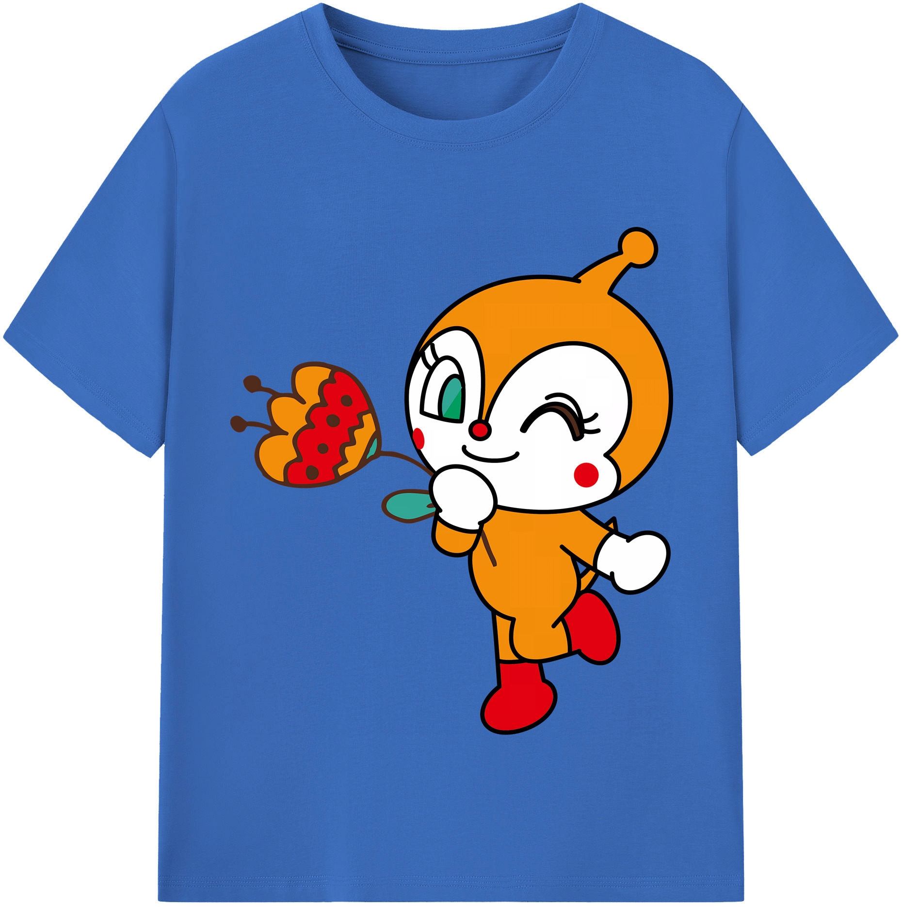 （画像用） アンパンマン Anpanman 綿100％半袖Tシャツ（フロントプリント）