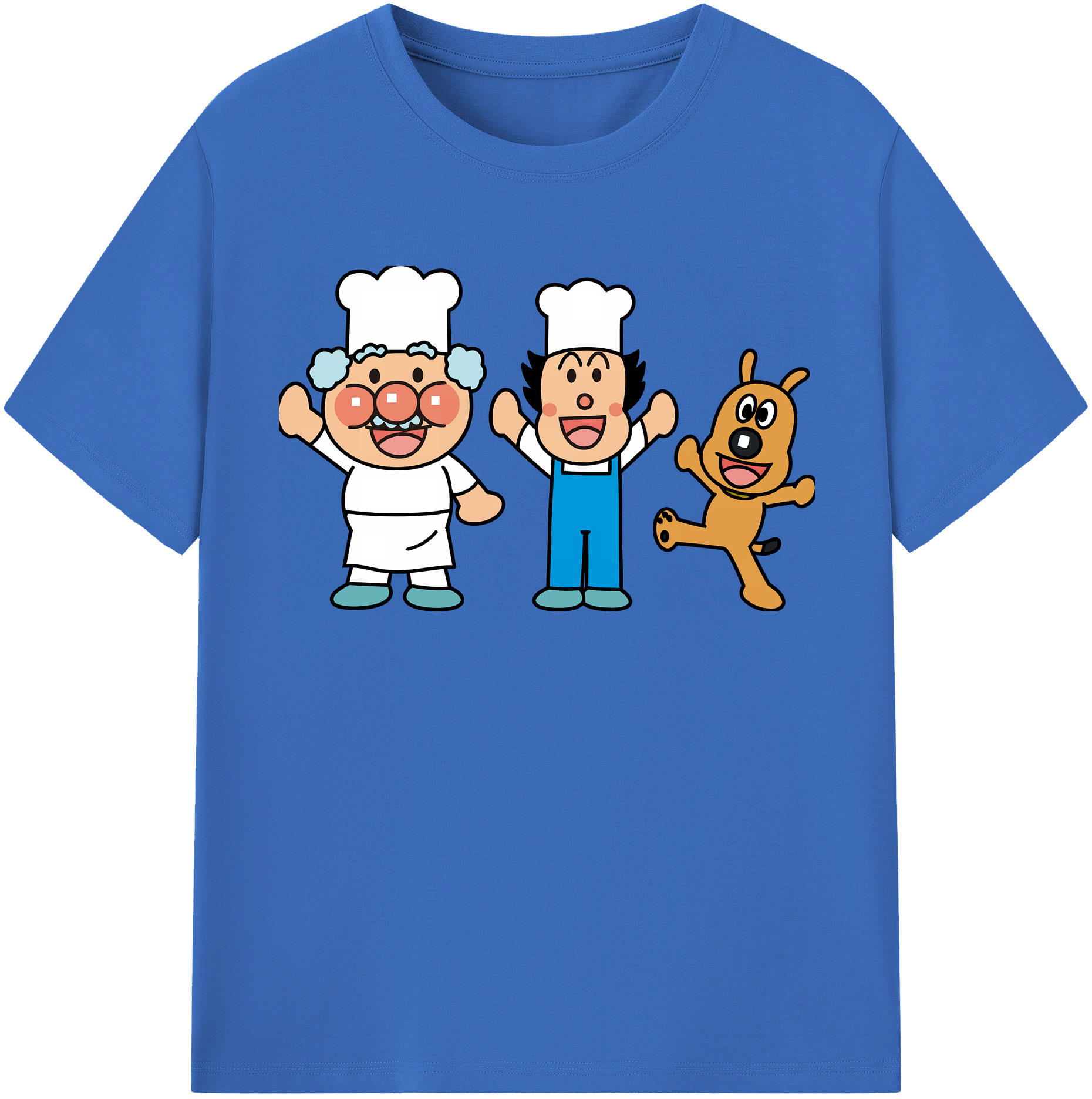 （画像用） アンパンマン Anpanman 綿100％半袖Tシャツ（フロントプリント）
