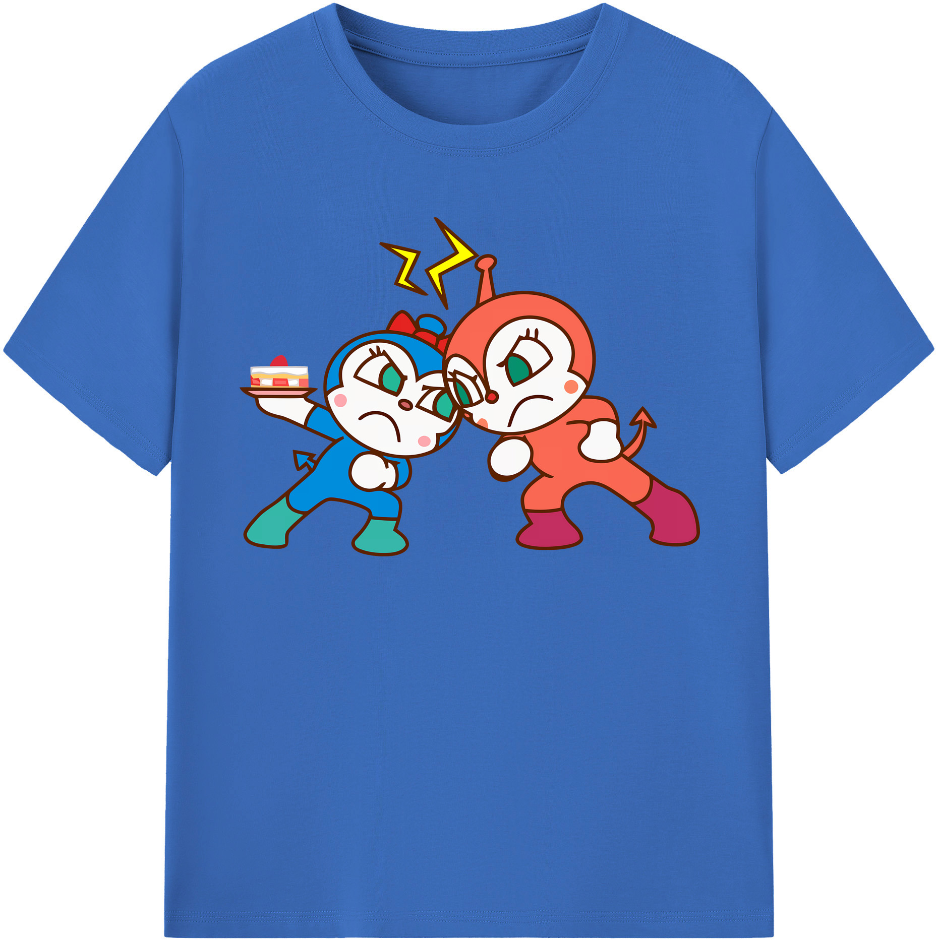 （画像用） アンパンマン Anpanman 綿100％半袖Tシャツ（フロントプリント）