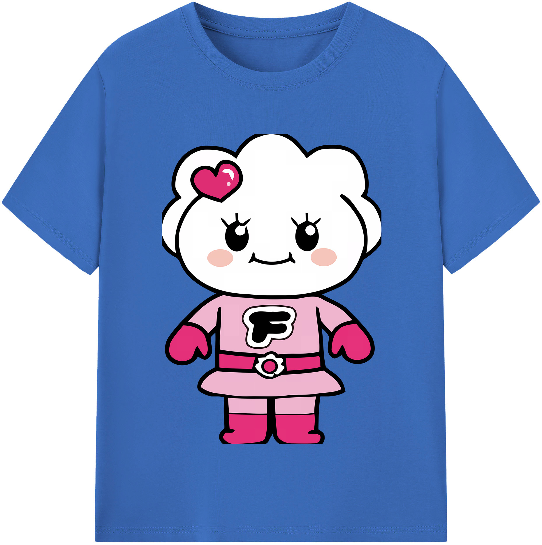 （画像用） アンパンマン Anpanman 綿100％半袖Tシャツ（フロントプリント）