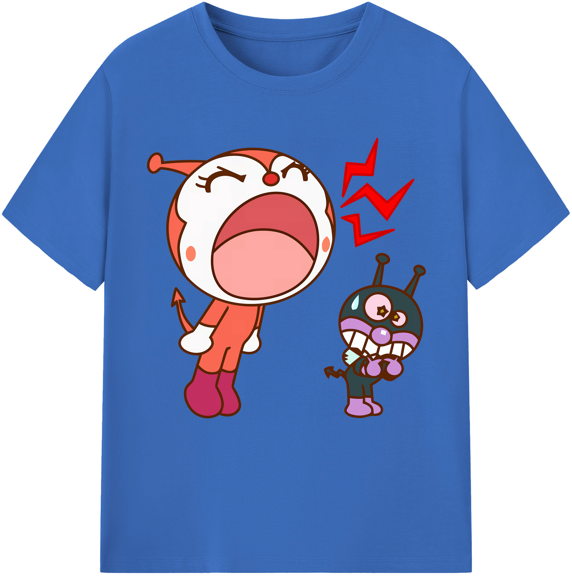 （画像用） アンパンマン Anpanman 綿100％半袖Tシャツ（フロントプリント）