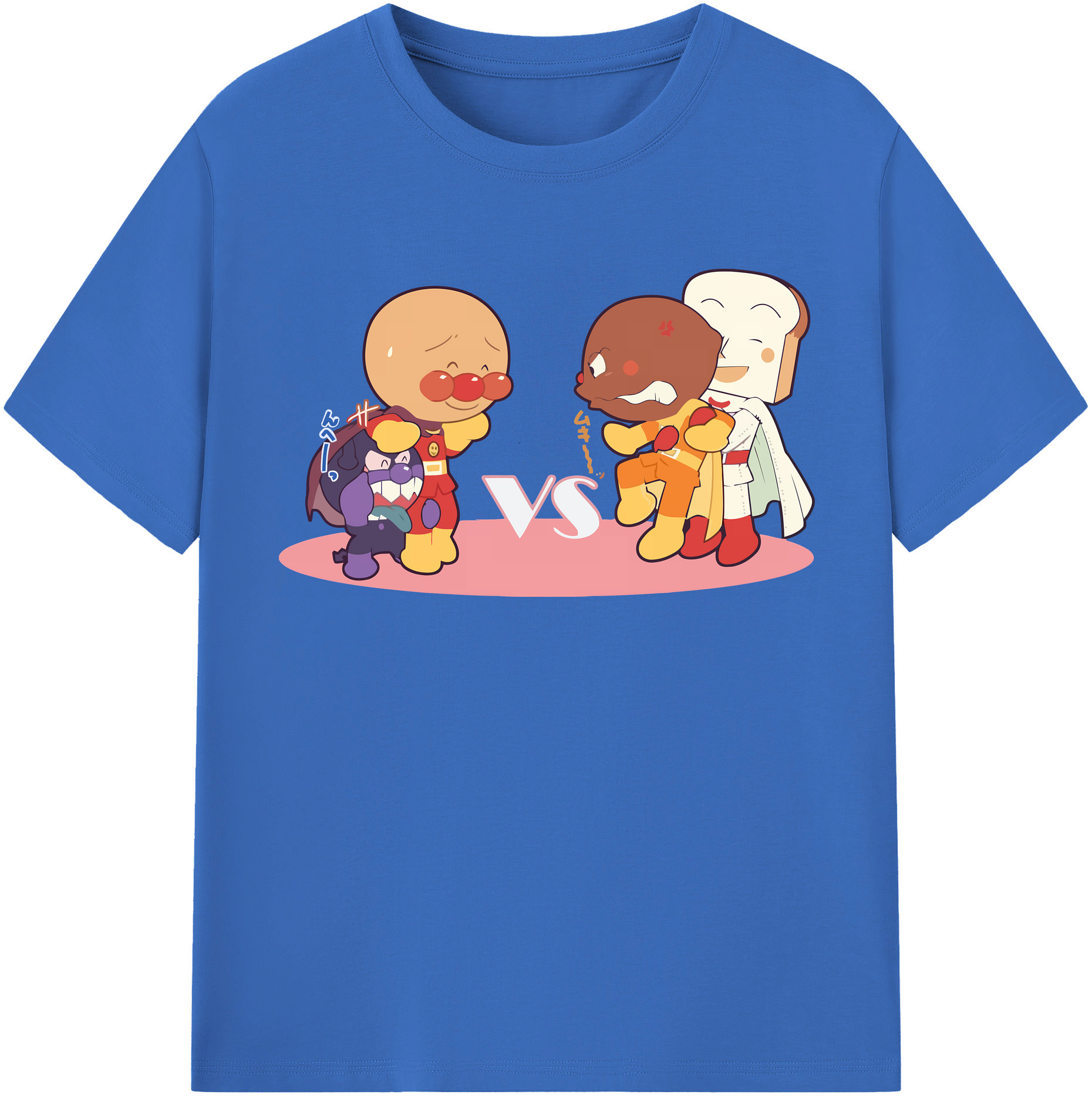 （画像用） アンパンマン Anpanman 綿100％半袖Tシャツ（フロントプリント）