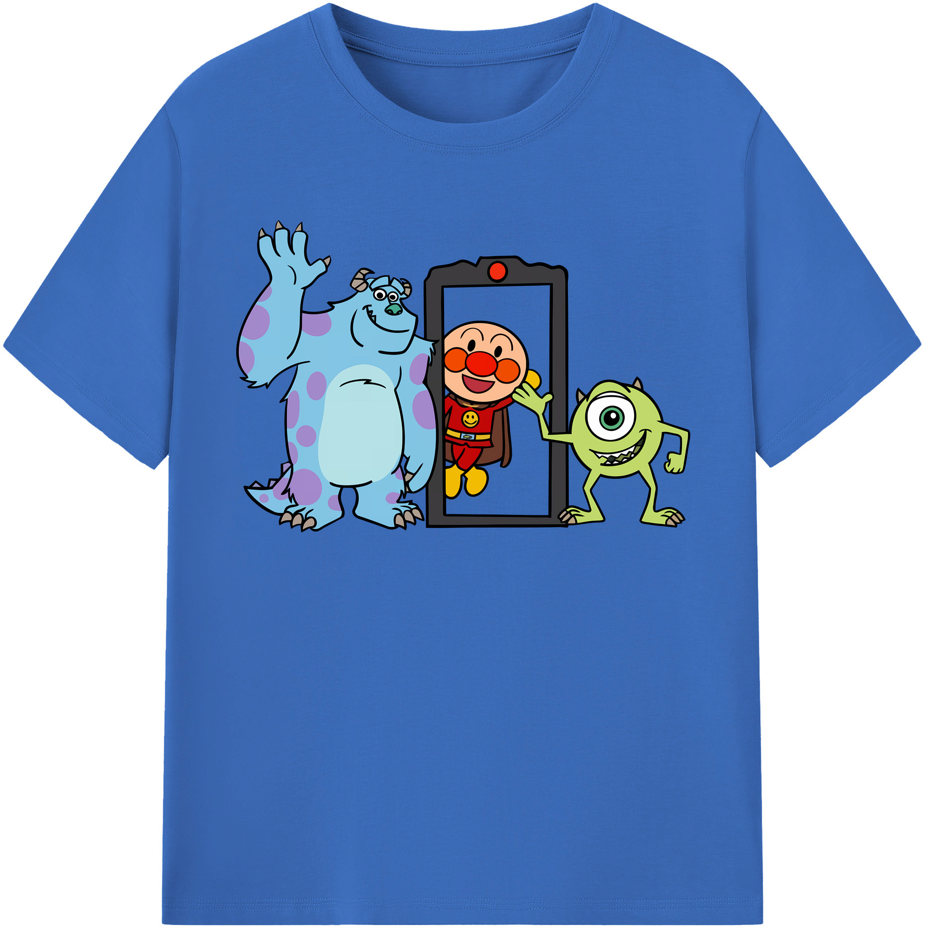 （画像用） アンパンマン Anpanman 綿100％半袖Tシャツ（フロントプリント）