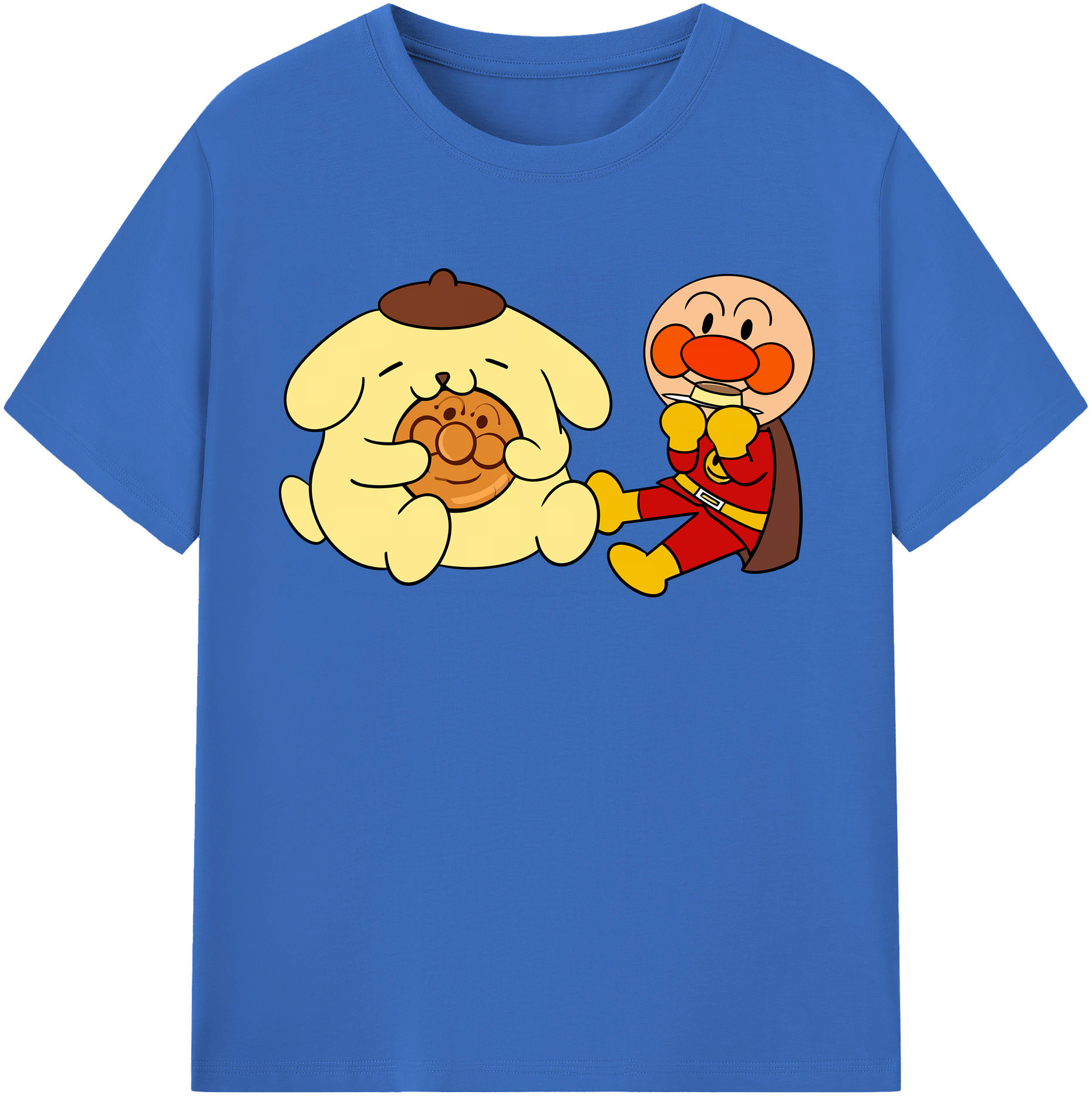 （画像用） アンパンマン Anpanman 綿100％半袖Tシャツ（フロントプリント）