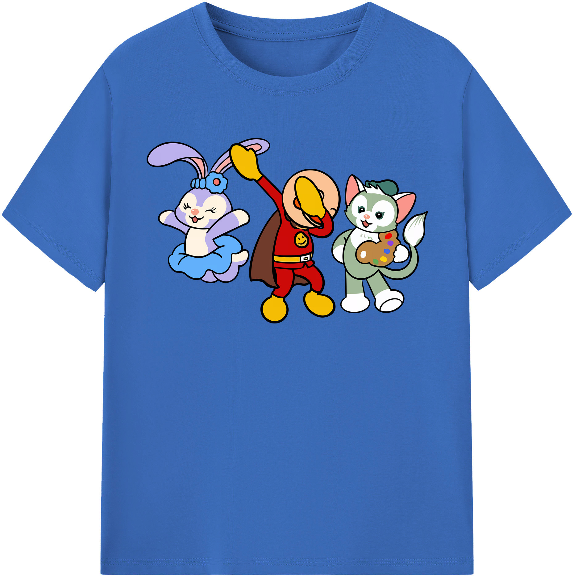 （画像用） アンパンマン Anpanman 綿100％半袖Tシャツ（フロントプリント）