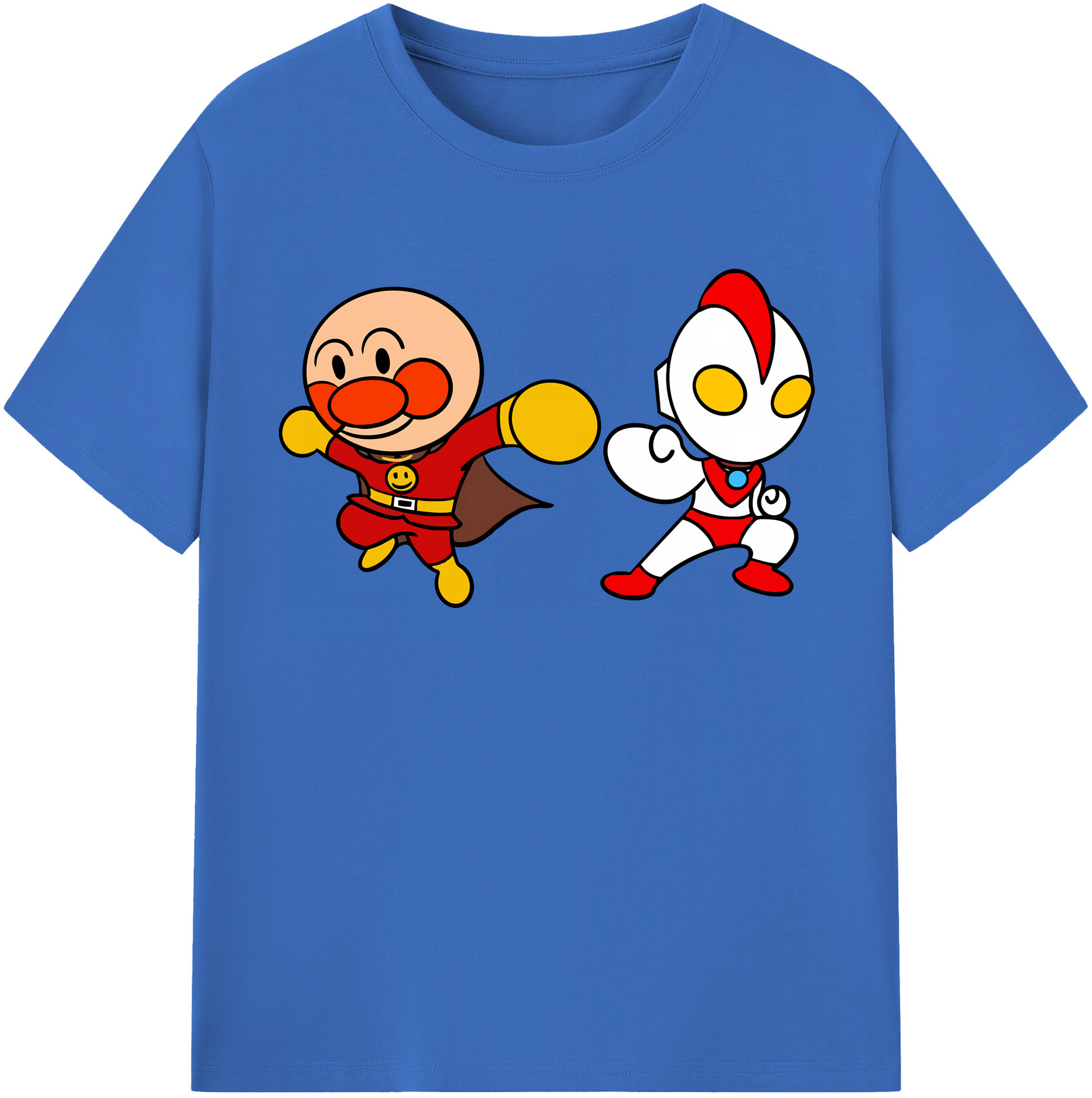 （画像用） アンパンマン Anpanman 綿100％半袖Tシャツ（フロントプリント）