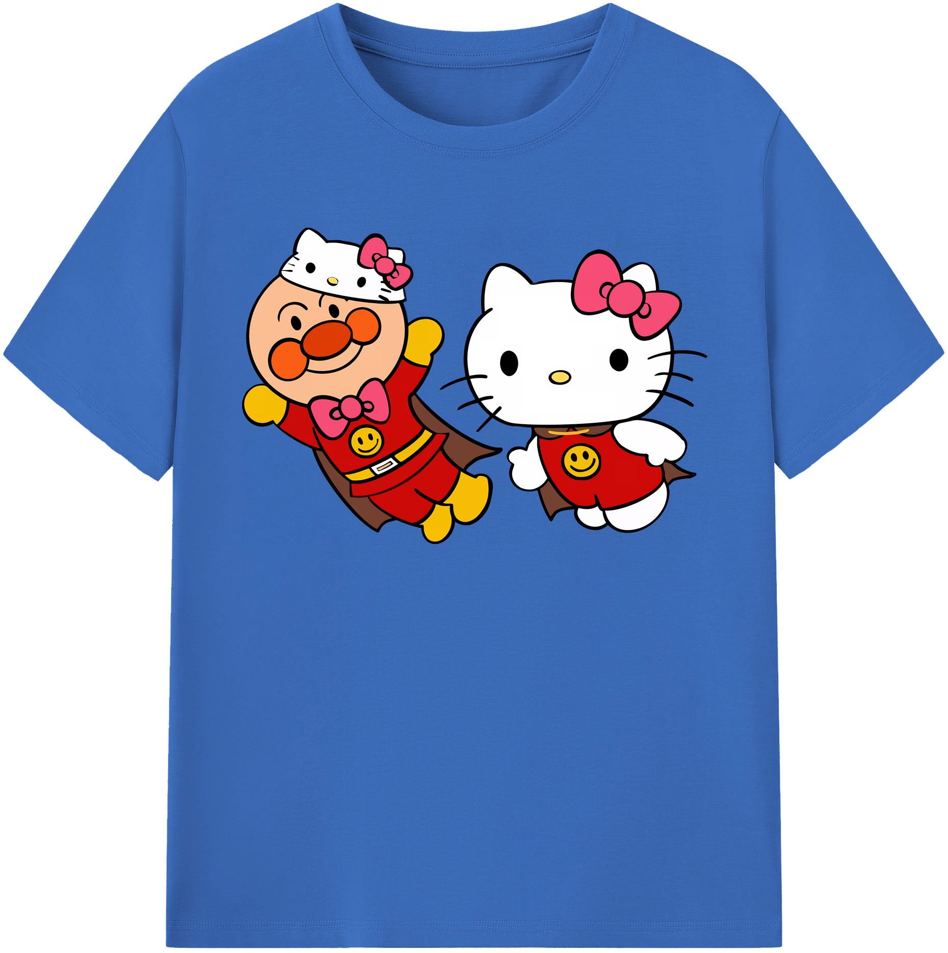 （画像用） アンパンマン Anpanman 綿100％半袖Tシャツ（フロントプリント）