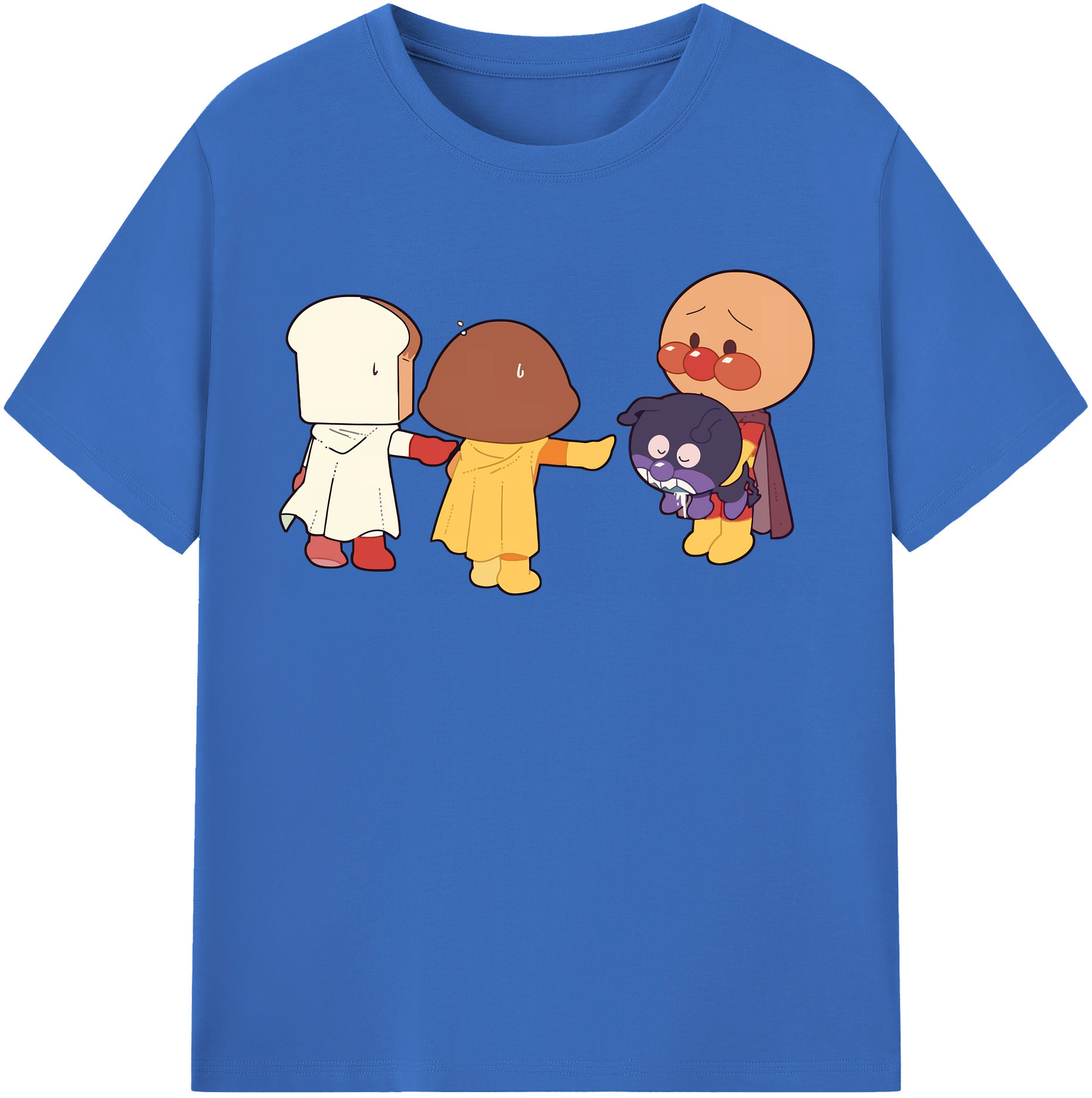 （画像用） アンパンマン Anpanman 綿100％半袖Tシャツ（フロントプリント）