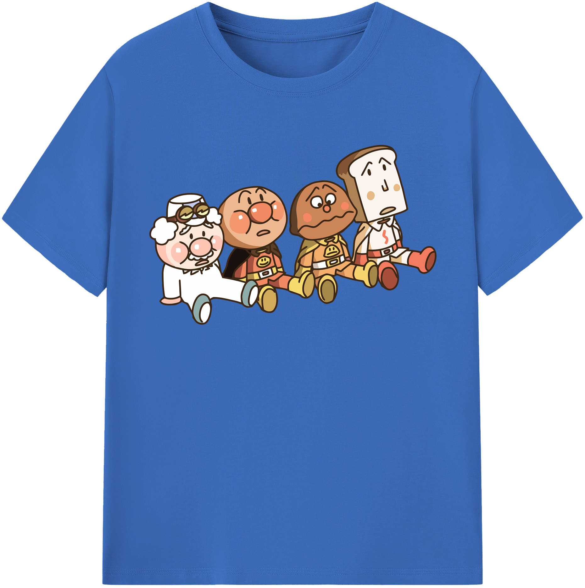 （画像用） アンパンマン Anpanman 綿100％半袖Tシャツ（フロントプリント）
