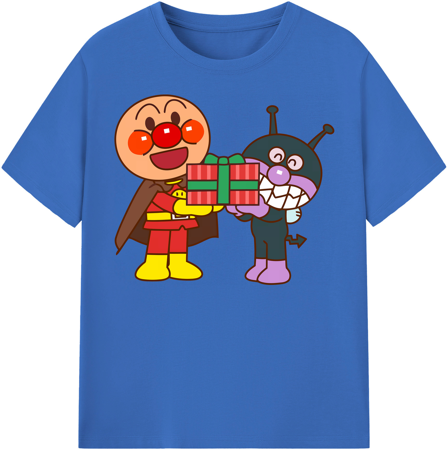 （画像用） アンパンマン Anpanman 綿100％半袖Tシャツ（フロントプリント）