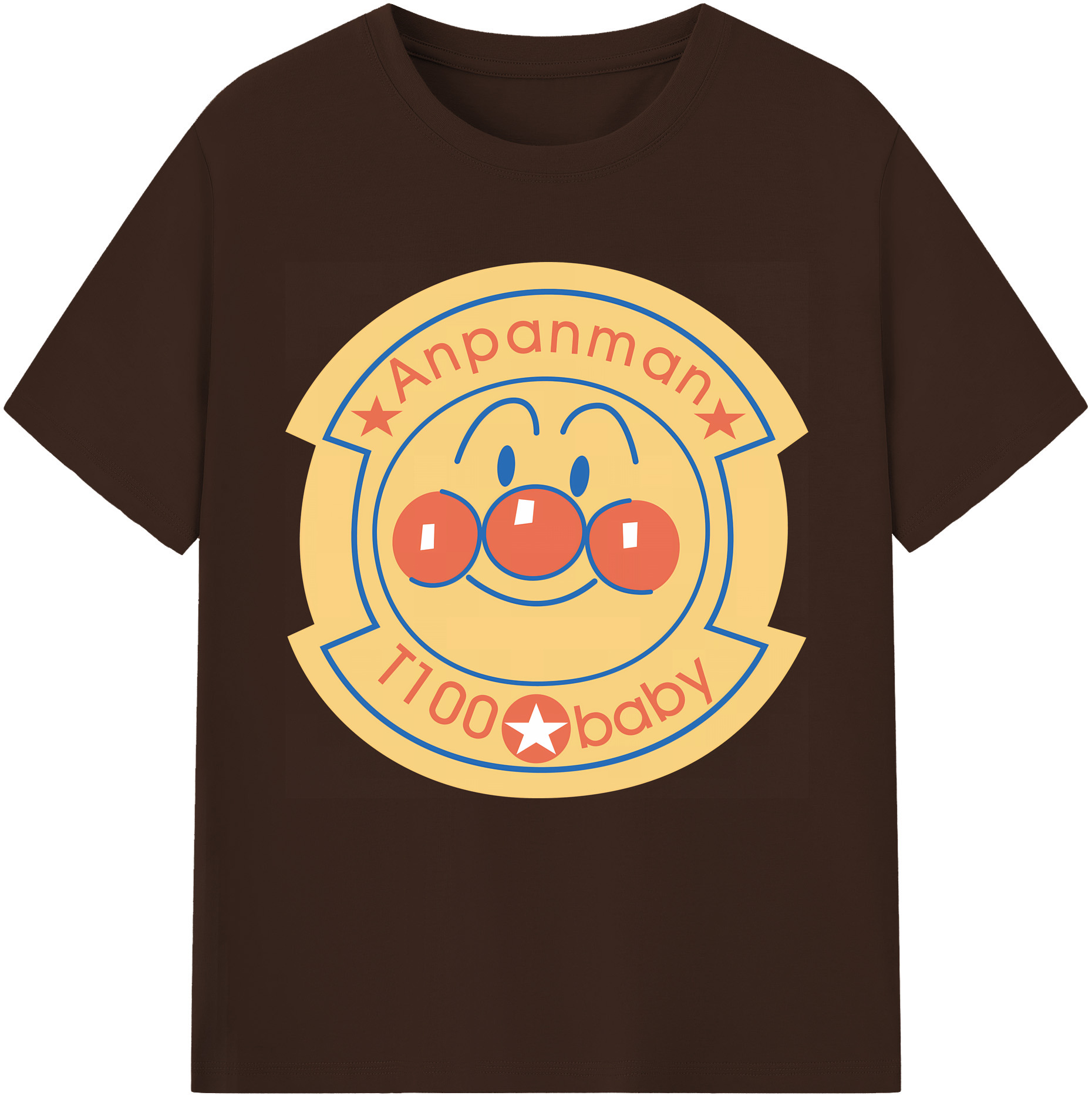 （画像用） アンパンマン Anpanman 綿100％半袖Tシャツ（フロントプリント）