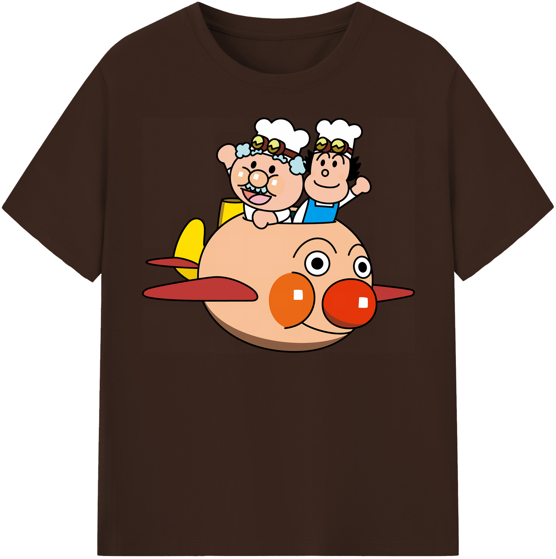 （画像用） アンパンマン Anpanman 綿100％半袖Tシャツ（フロントプリント）