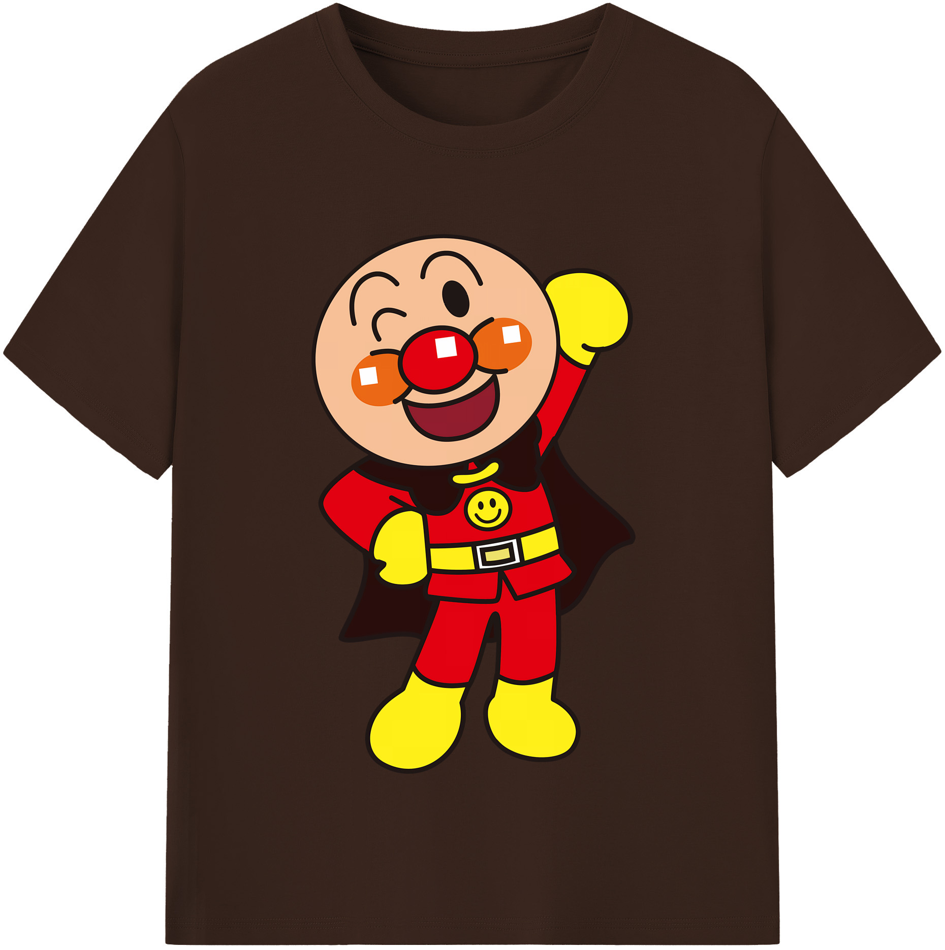 （画像用） アンパンマン Anpanman 綿100％半袖Tシャツ（フロントプリント）