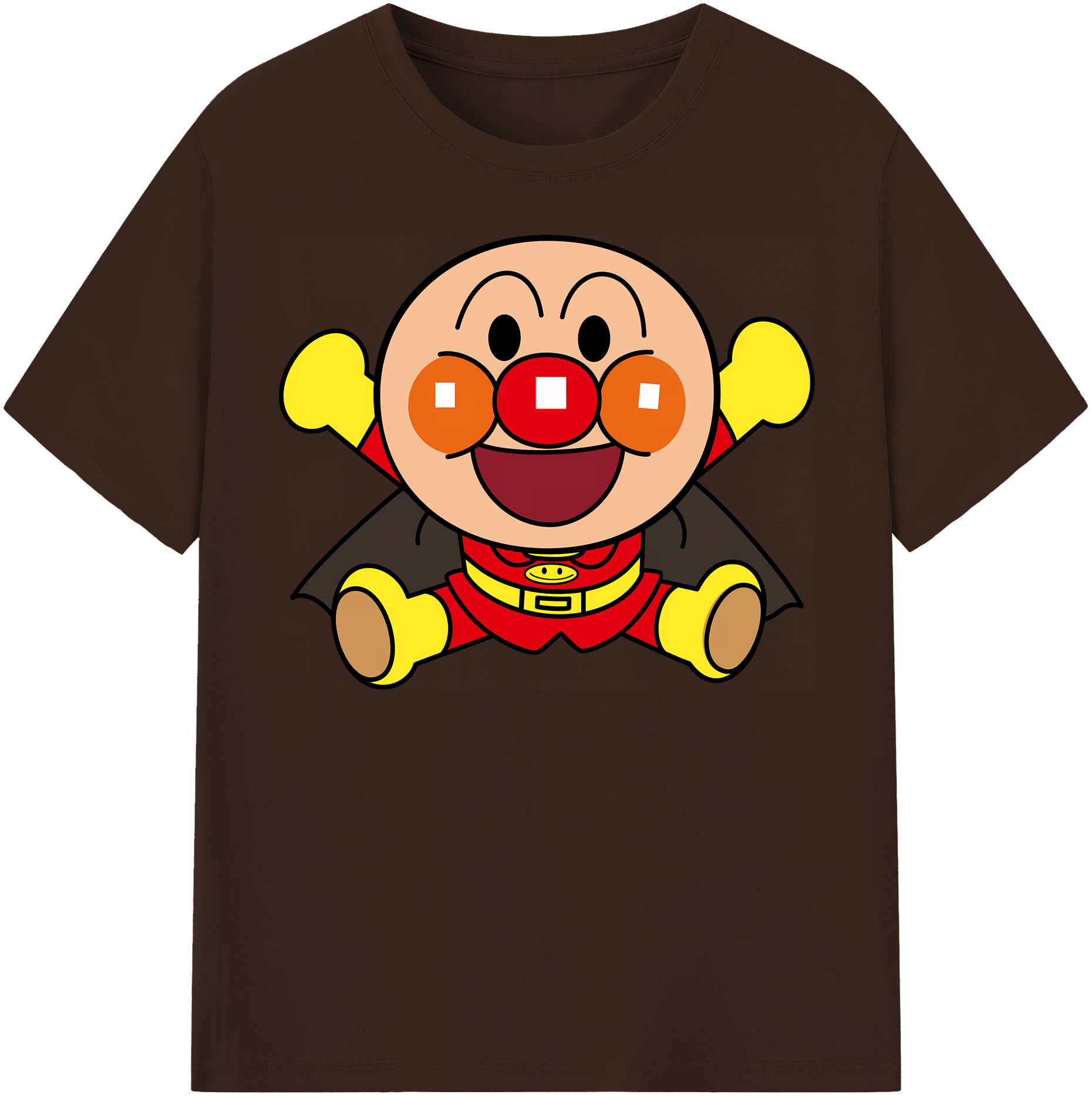 （画像用） アンパンマン Anpanman 綿100％半袖Tシャツ（フロントプリント）