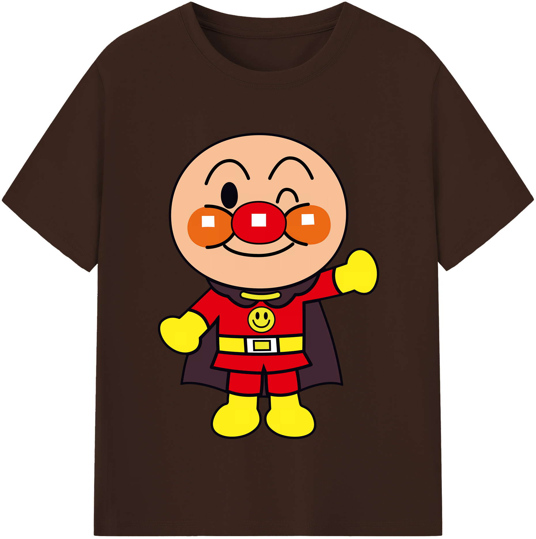 （画像用） アンパンマン Anpanman 綿100％半袖Tシャツ（フロントプリント）