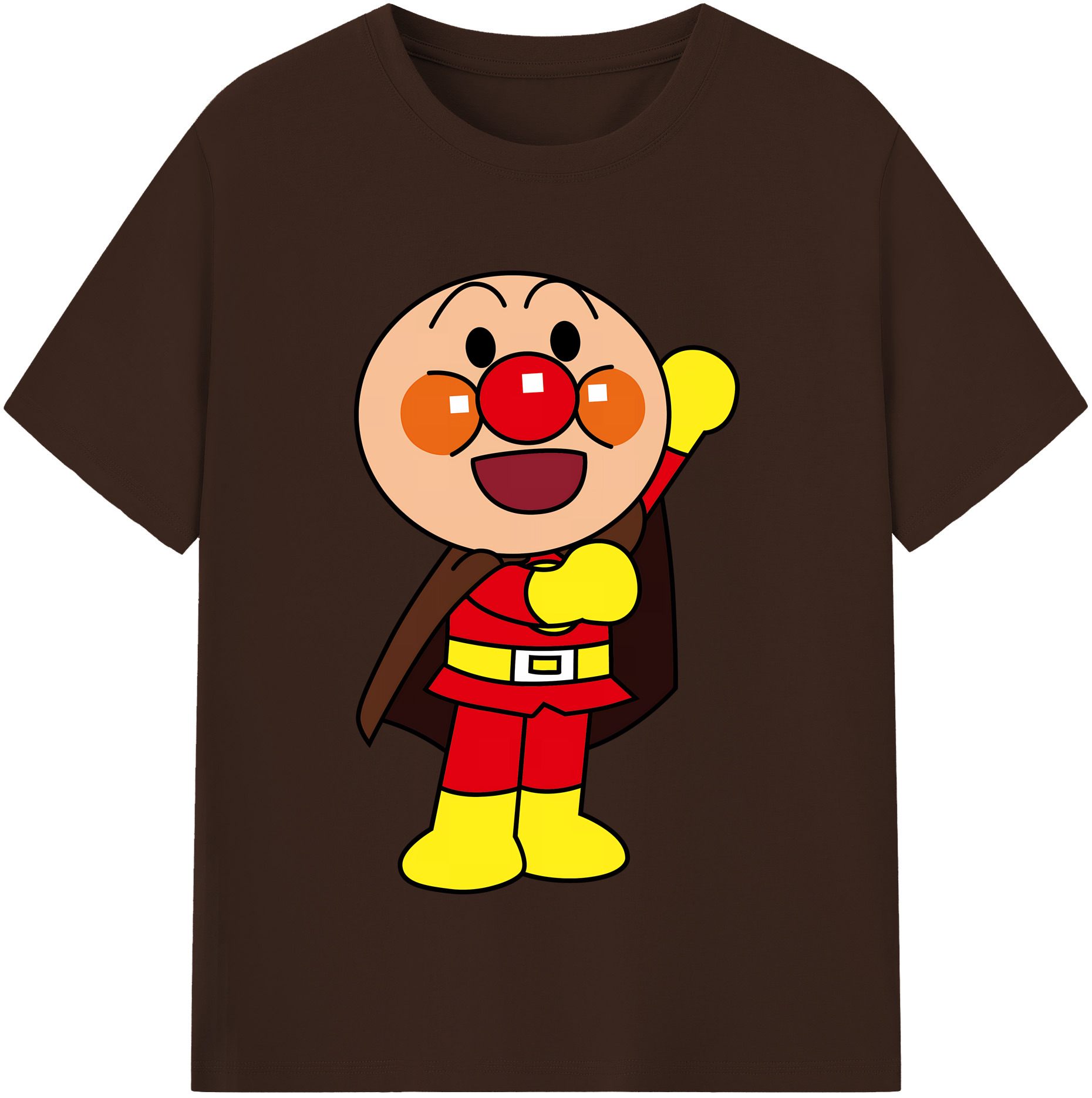 （画像用） アンパンマン Anpanman 綿100％半袖Tシャツ（フロントプリント）