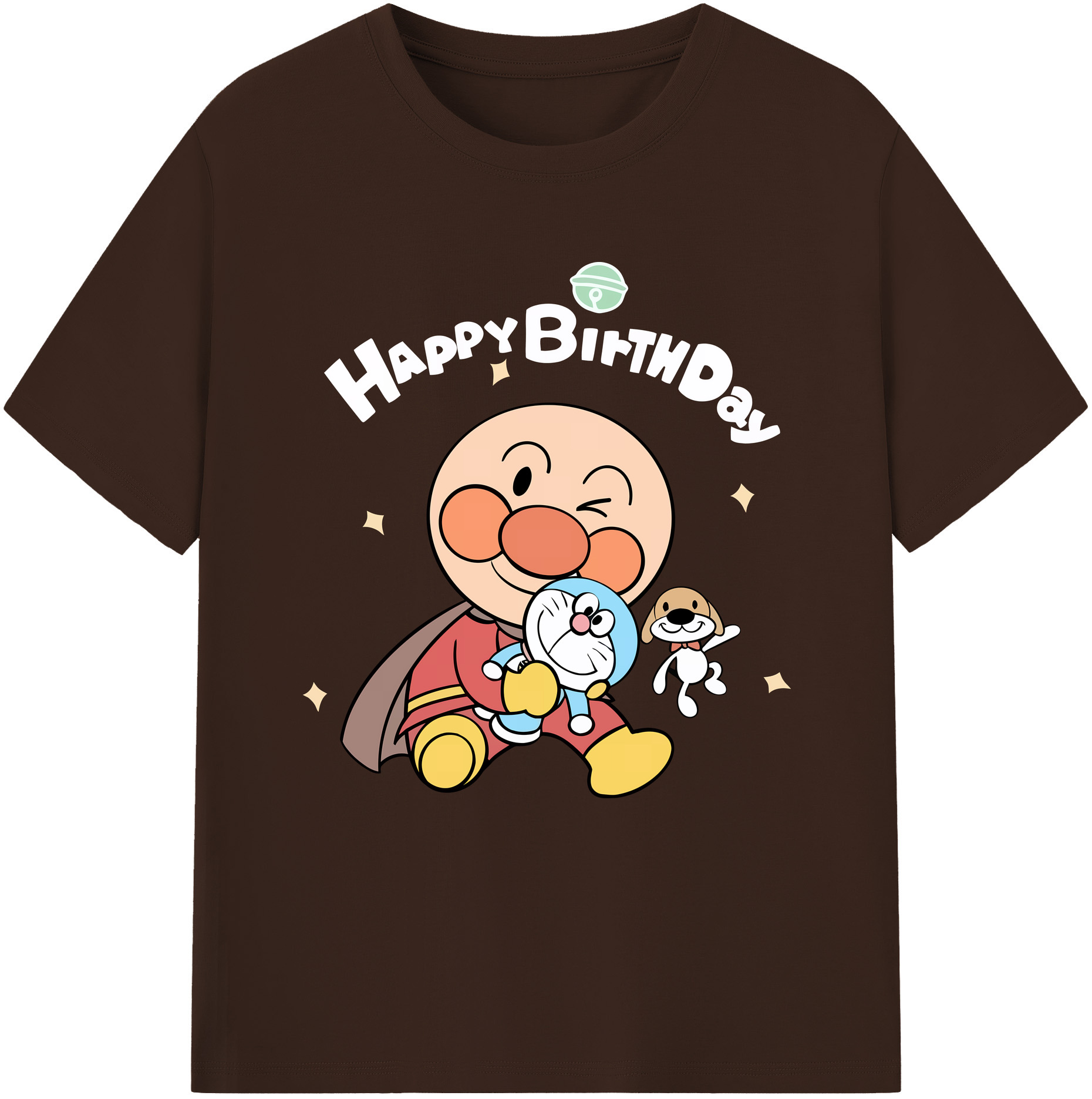 （画像用） アンパンマン Anpanman 綿100％半袖Tシャツ（フロントプリント）