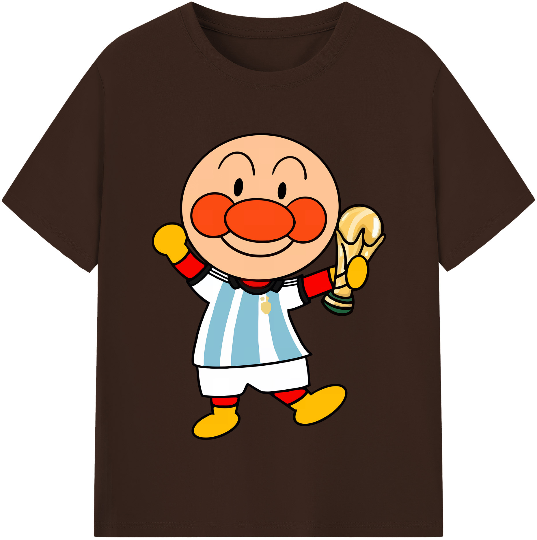 （画像用） アンパンマン Anpanman 綿100％半袖Tシャツ（フロントプリント）