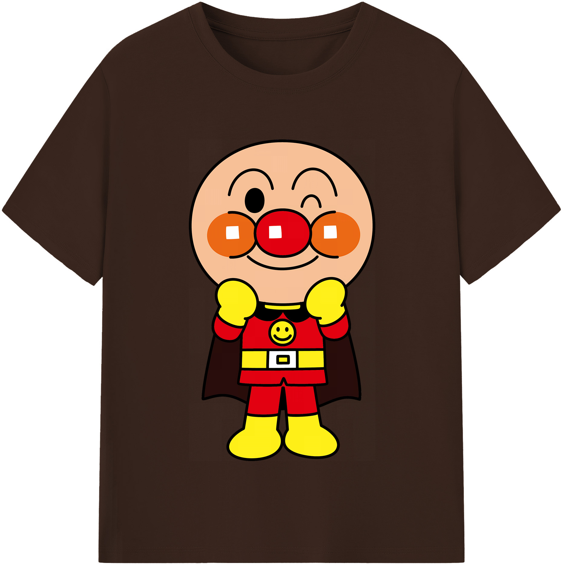 （画像用） アンパンマン Anpanman 綿100％半袖Tシャツ（フロントプリント）