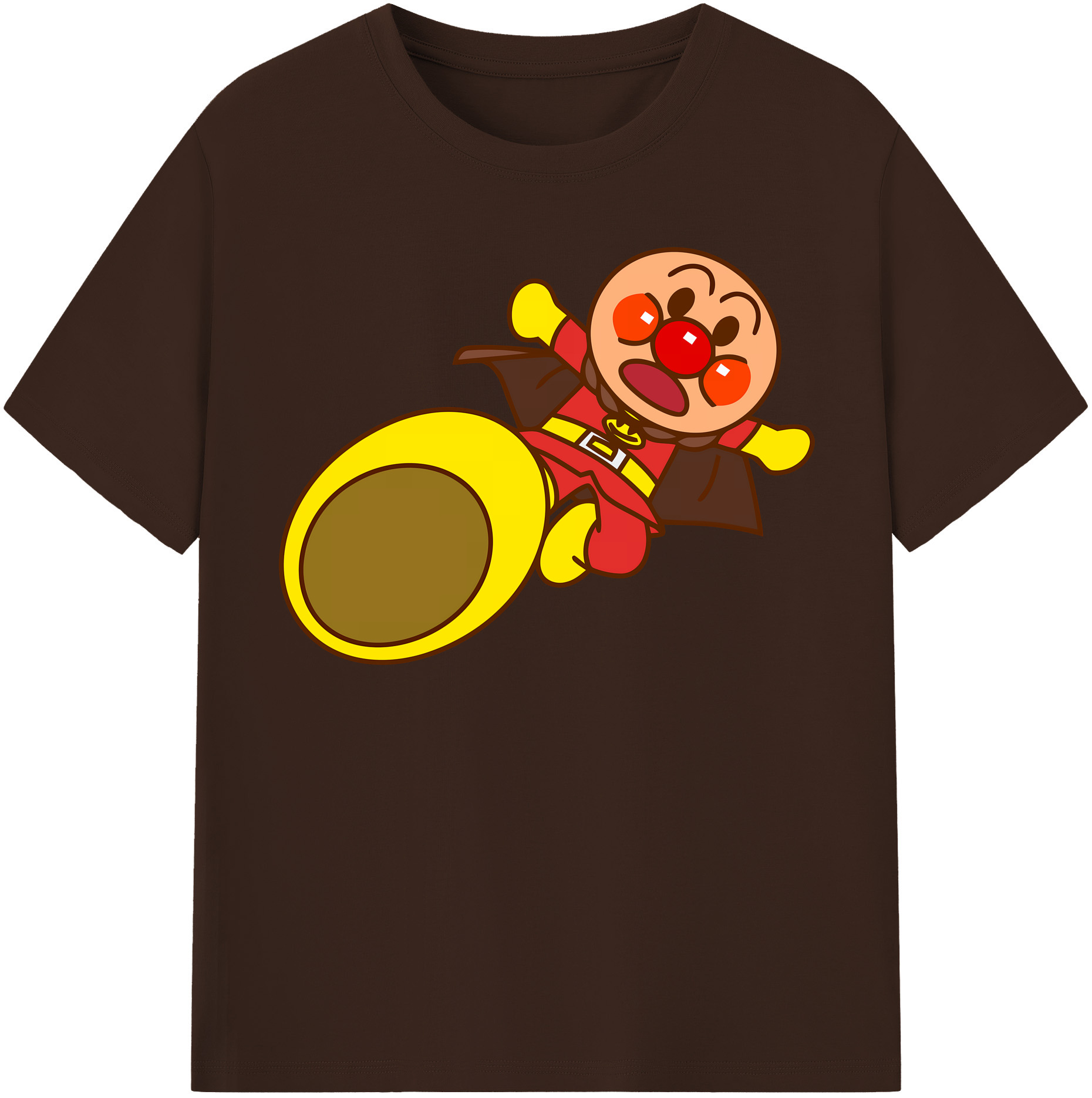 （画像用） アンパンマン Anpanman 綿100％半袖Tシャツ（フロントプリント）
