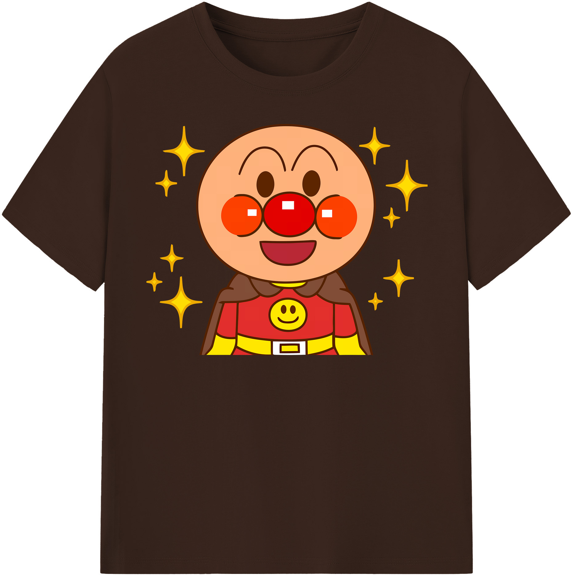 （画像用） アンパンマン Anpanman 綿100％半袖Tシャツ（フロントプリント）