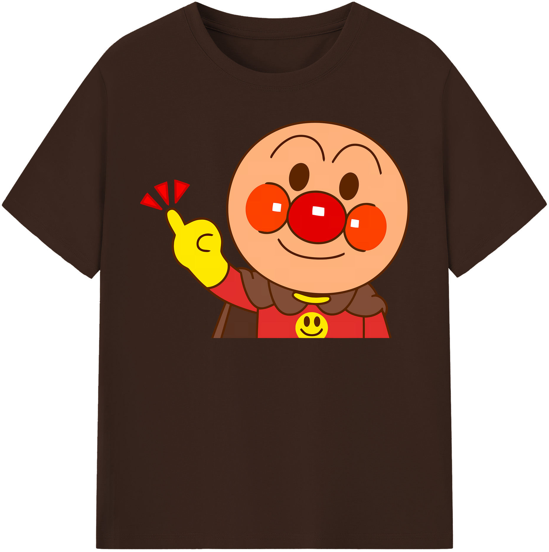 （画像用） アンパンマン Anpanman 綿100％半袖Tシャツ（フロントプリント）