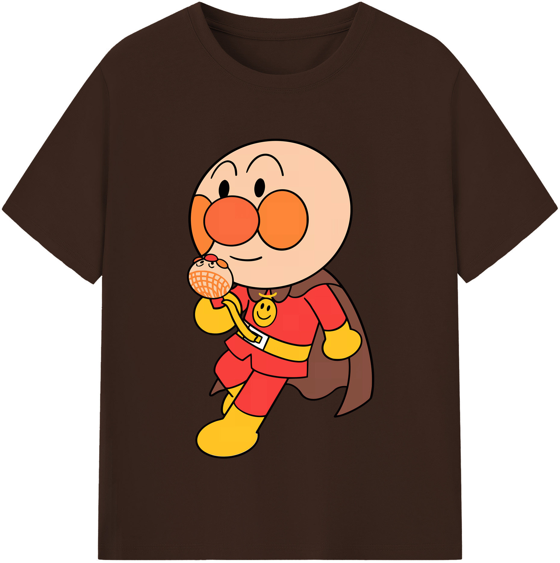 （画像用） アンパンマン Anpanman 綿100％半袖Tシャツ（フロントプリント）