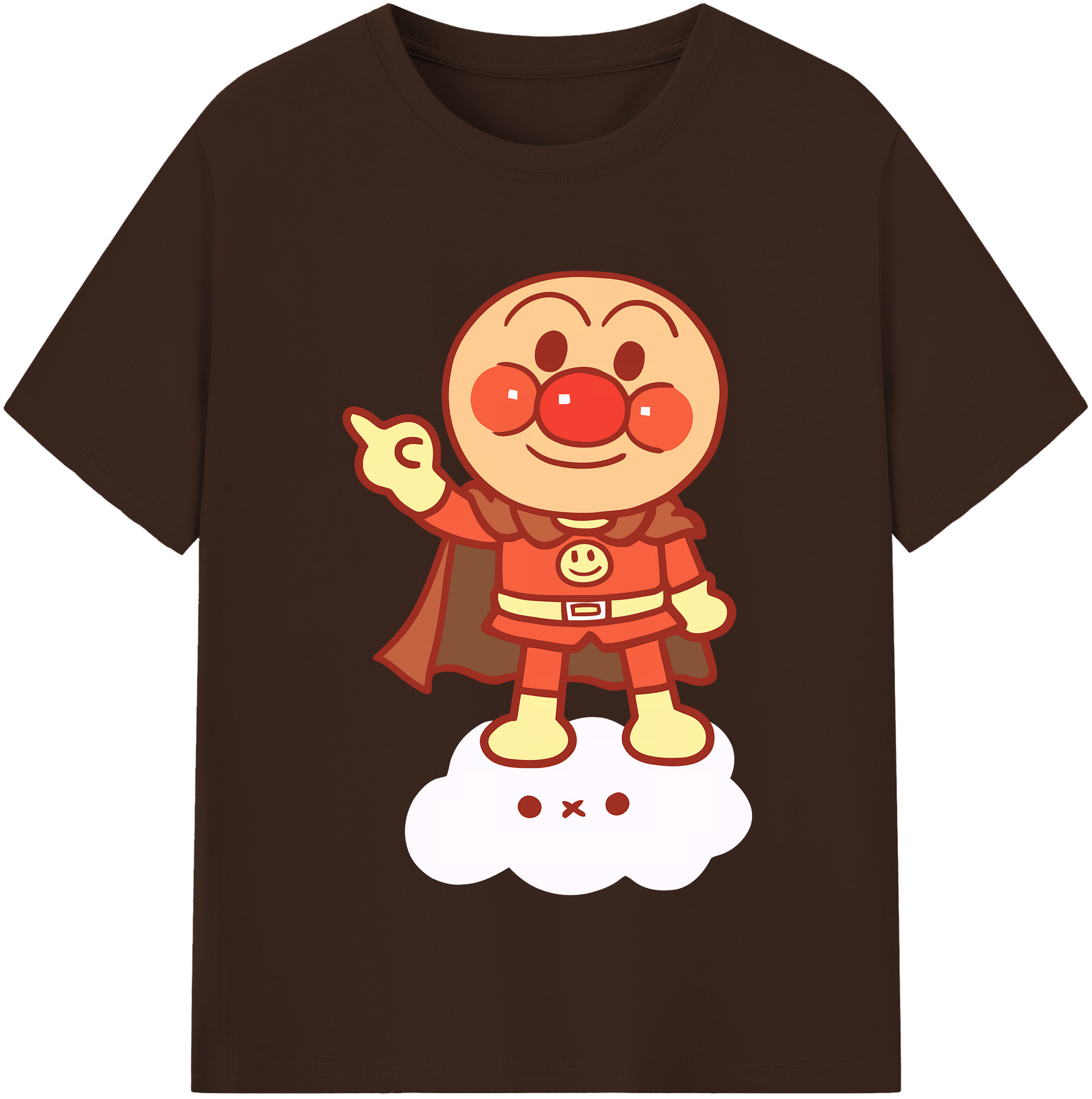 （画像用） アンパンマン Anpanman 綿100％半袖Tシャツ（フロントプリント）