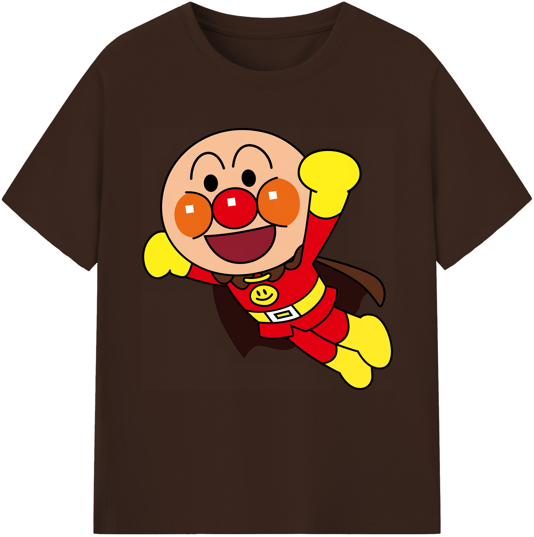 （画像用） アンパンマン Anpanman 綿100％半袖Tシャツ（フロントプリント）