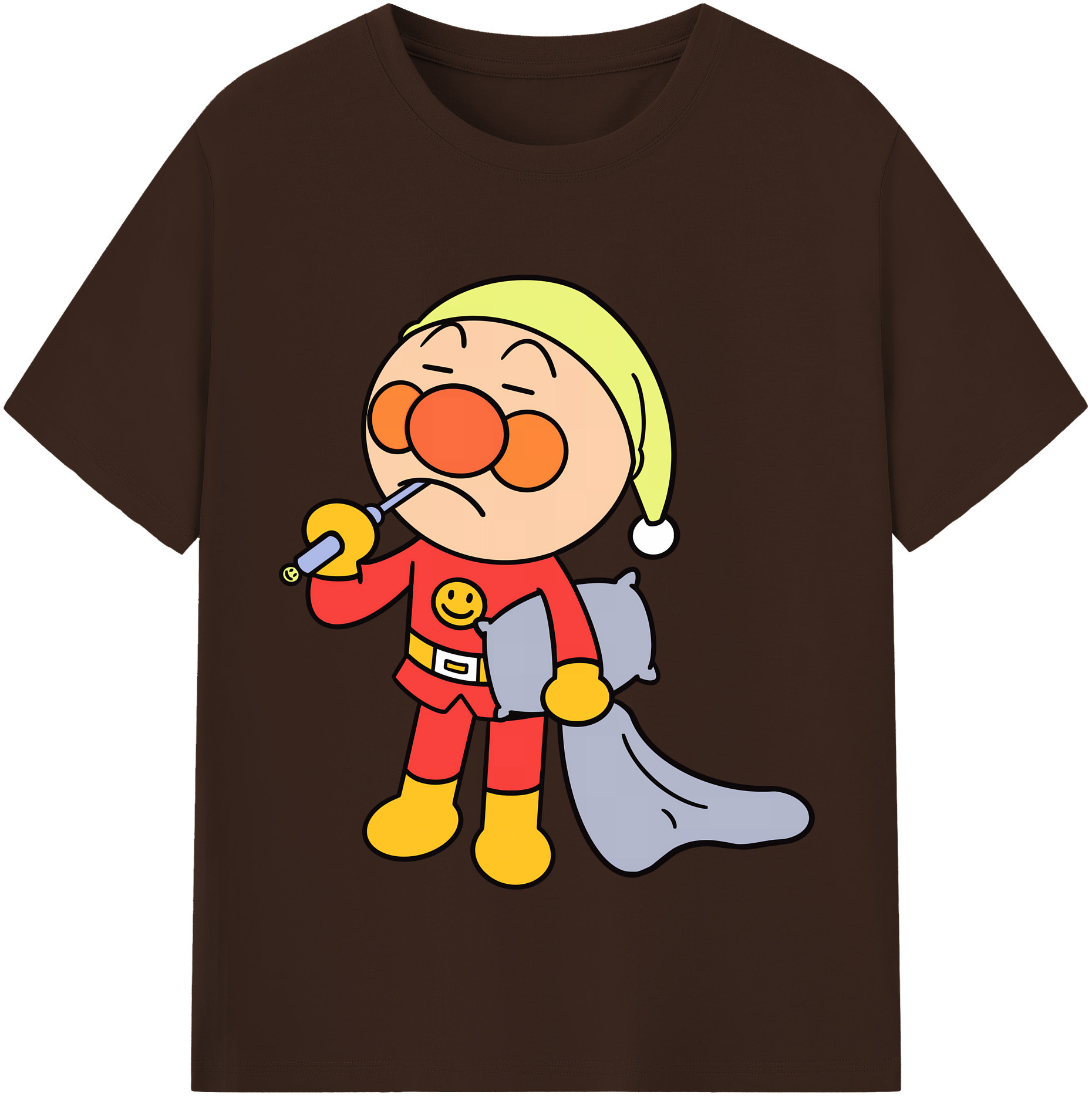 （画像用） アンパンマン Anpanman 綿100％半袖Tシャツ（フロントプリント）