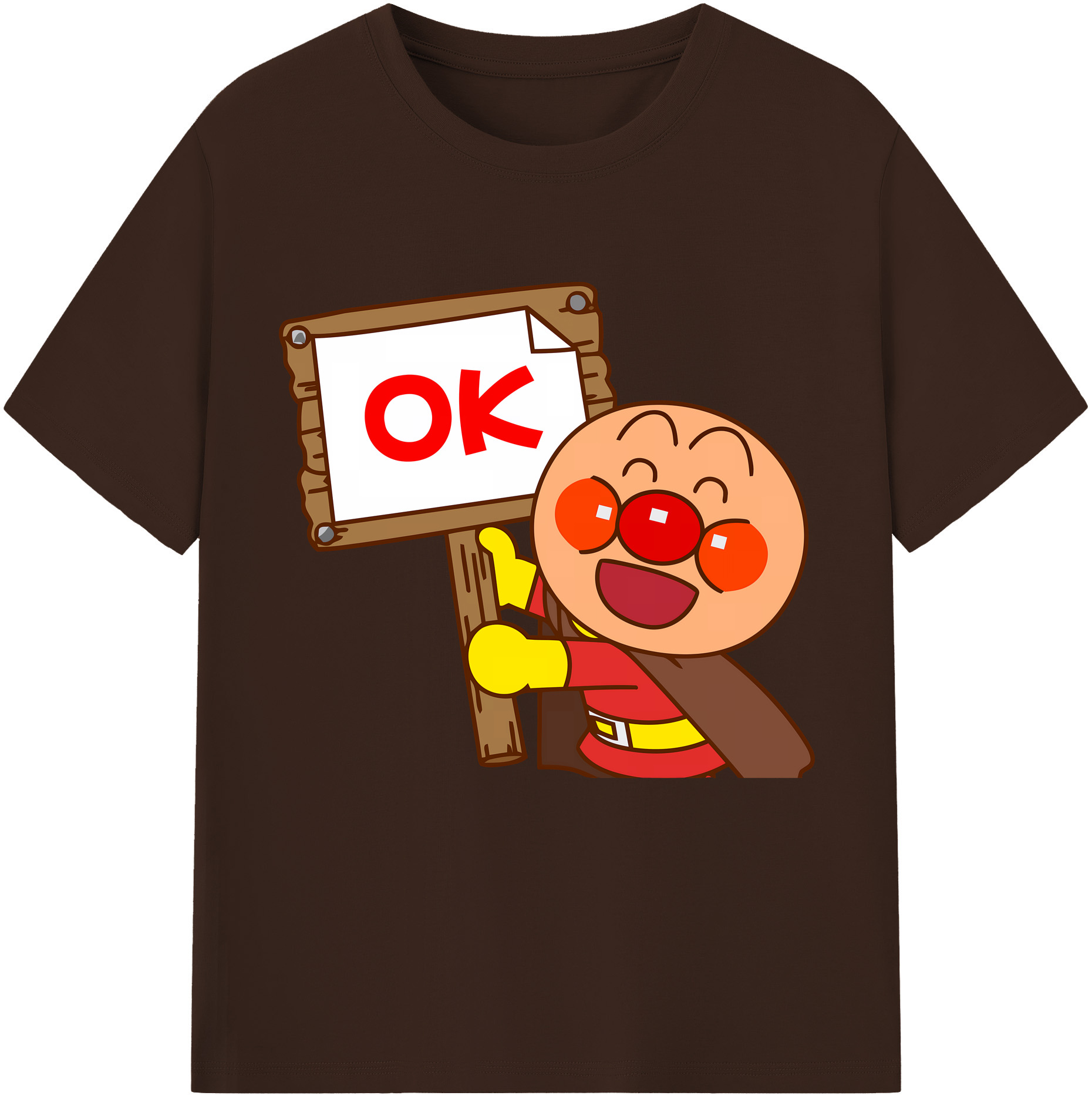 （画像用） アンパンマン Anpanman 綿100％半袖Tシャツ（フロントプリント）