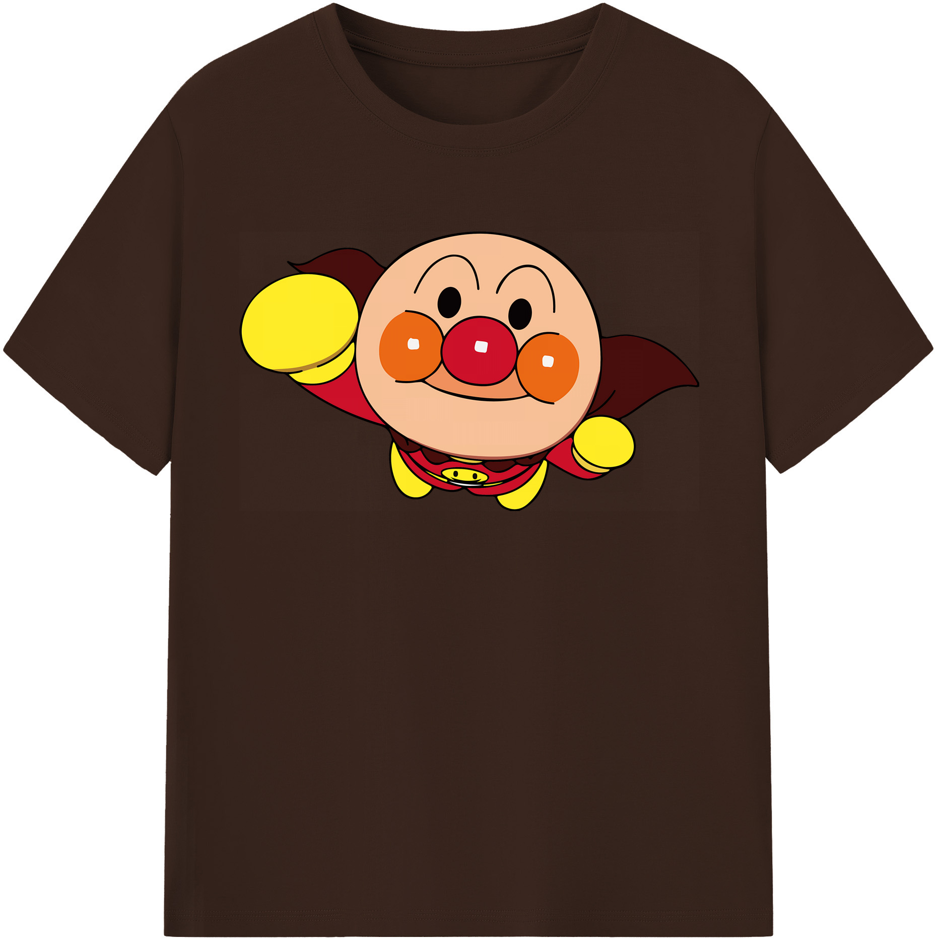 （画像用） アンパンマン Anpanman 綿100％半袖Tシャツ（フロントプリント）