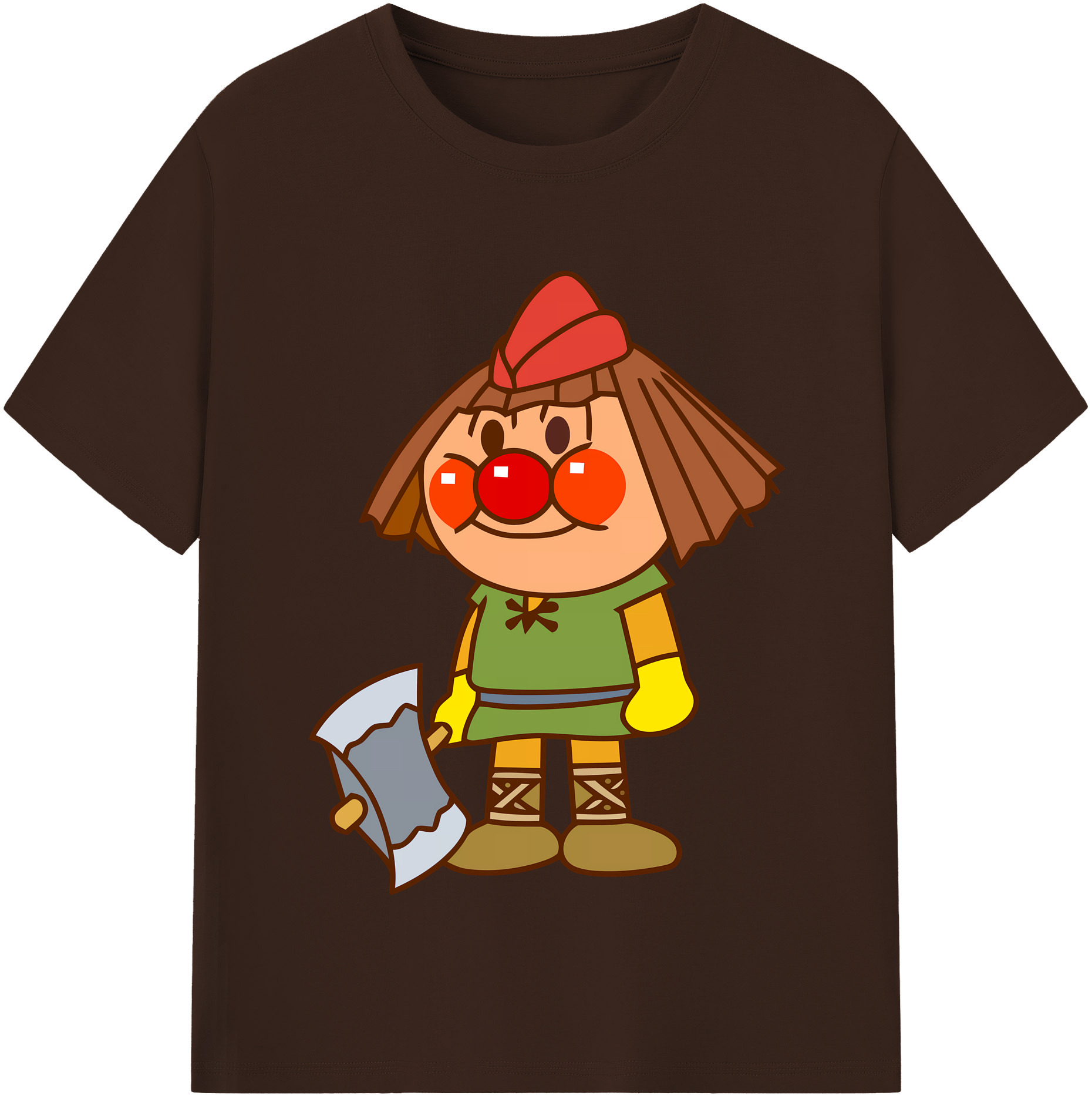（画像用） アンパンマン Anpanman 綿100％半袖Tシャツ（フロントプリント）