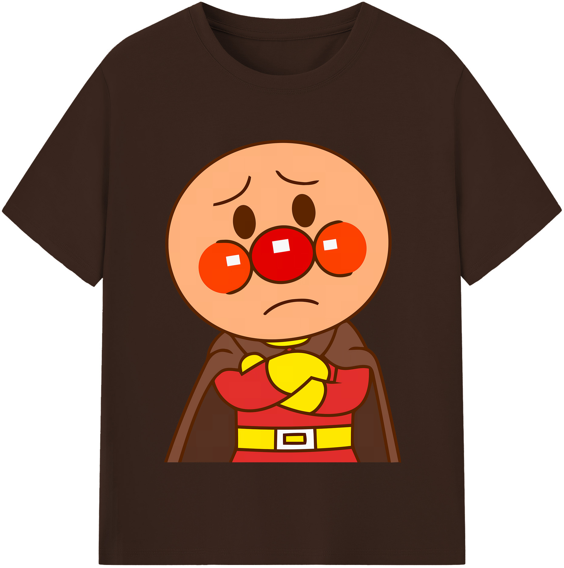 （画像用） アンパンマン Anpanman 綿100％半袖Tシャツ（フロントプリント）