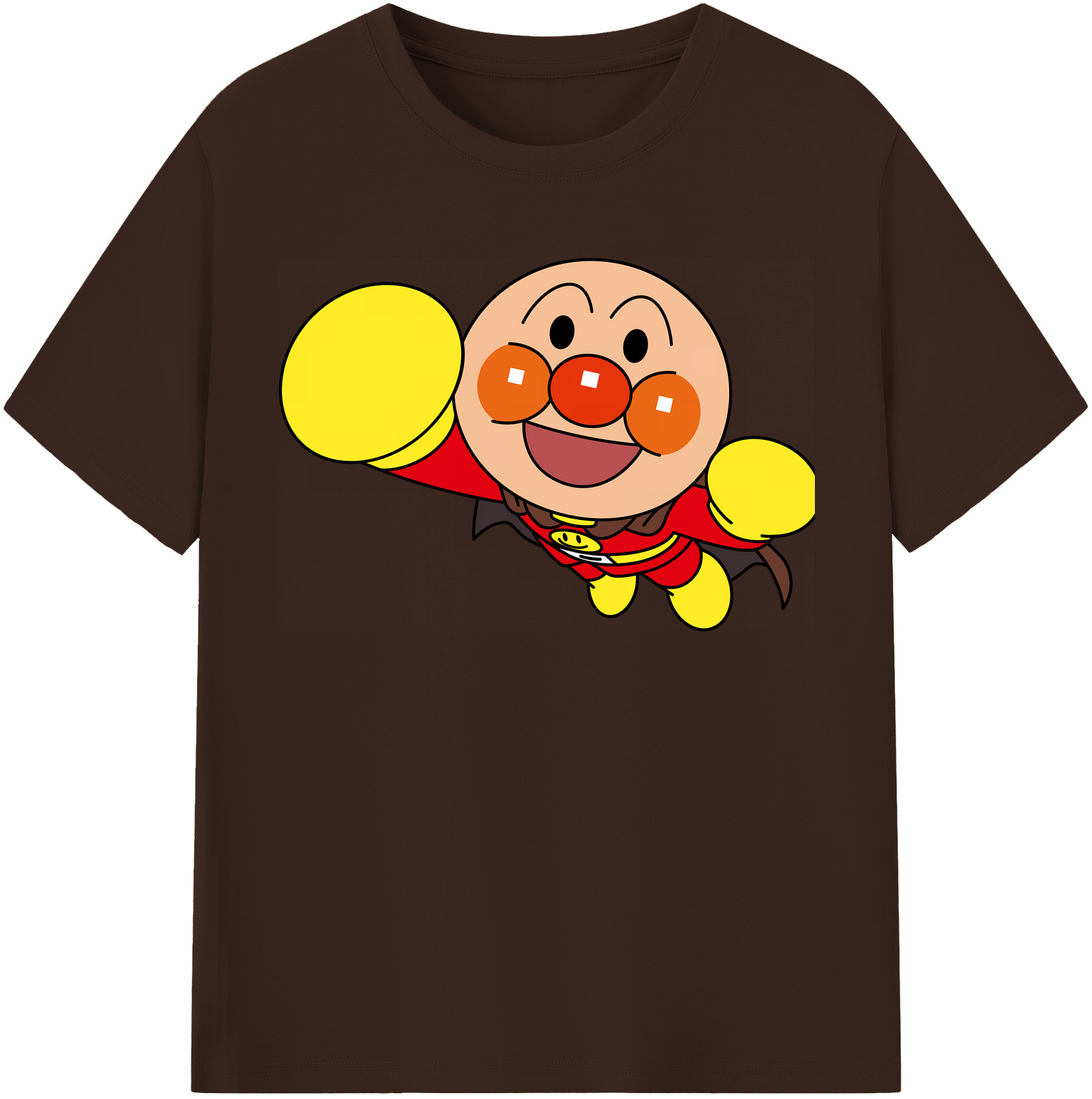 （画像用） アンパンマン Anpanman 綿100％半袖Tシャツ（フロントプリント）