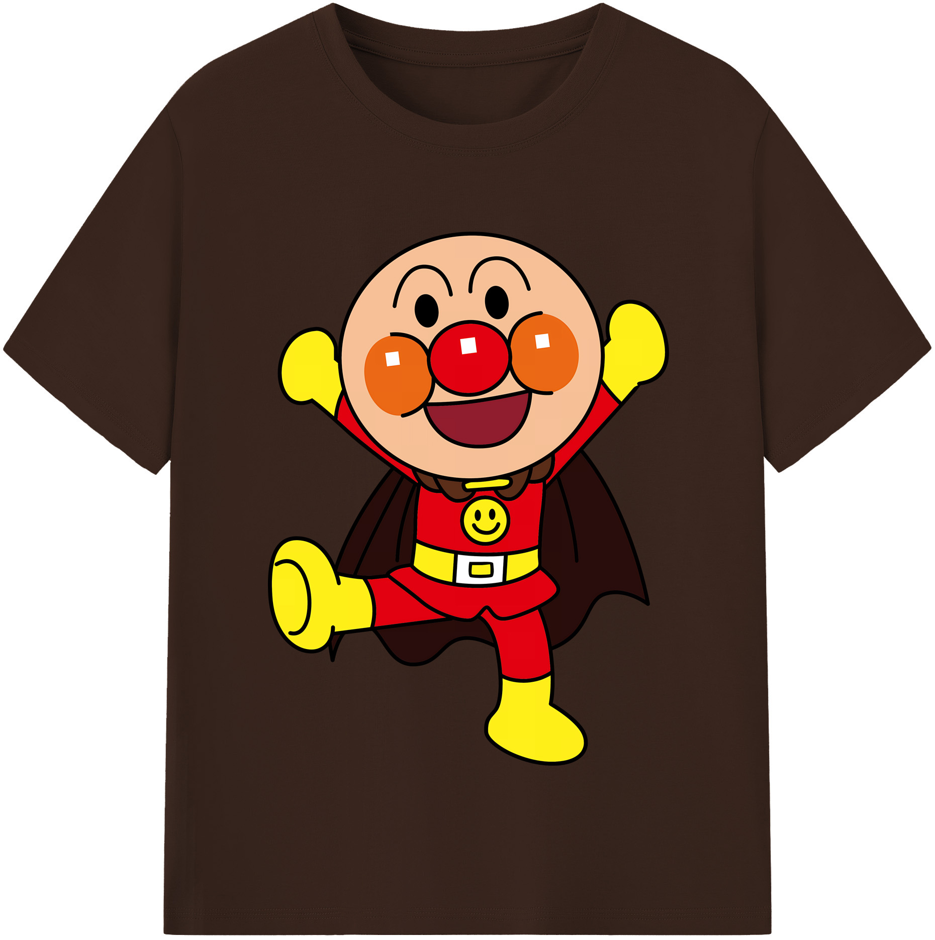 （画像用） アンパンマン Anpanman 綿100％半袖Tシャツ（フロントプリント）