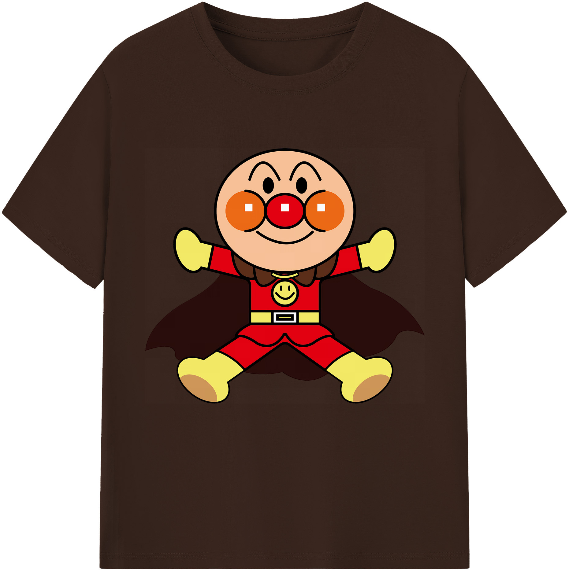 （画像用） アンパンマン Anpanman 綿100％半袖Tシャツ（フロントプリント）