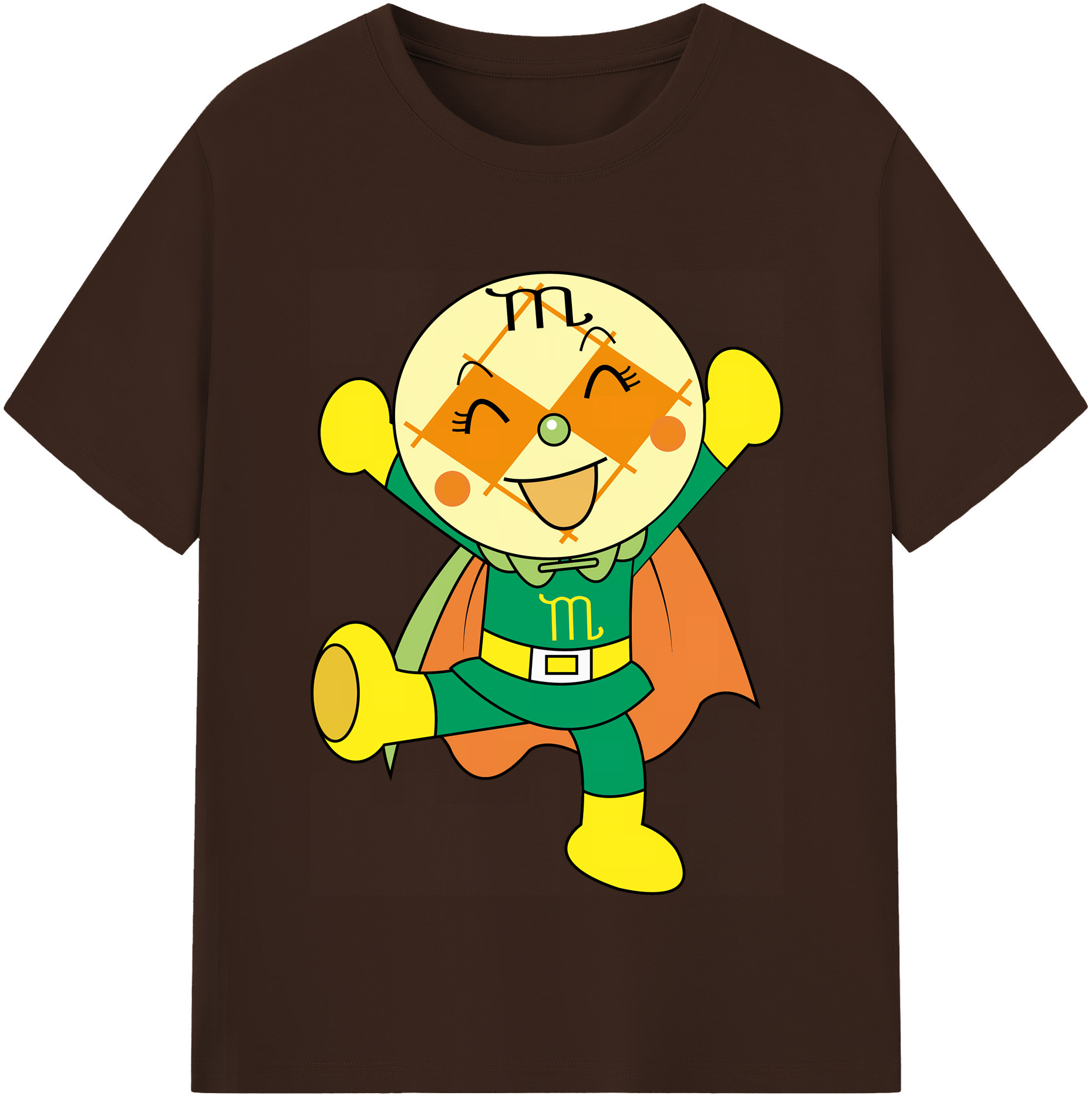 （画像用） アンパンマン Anpanman 綿100％半袖Tシャツ（フロントプリント）