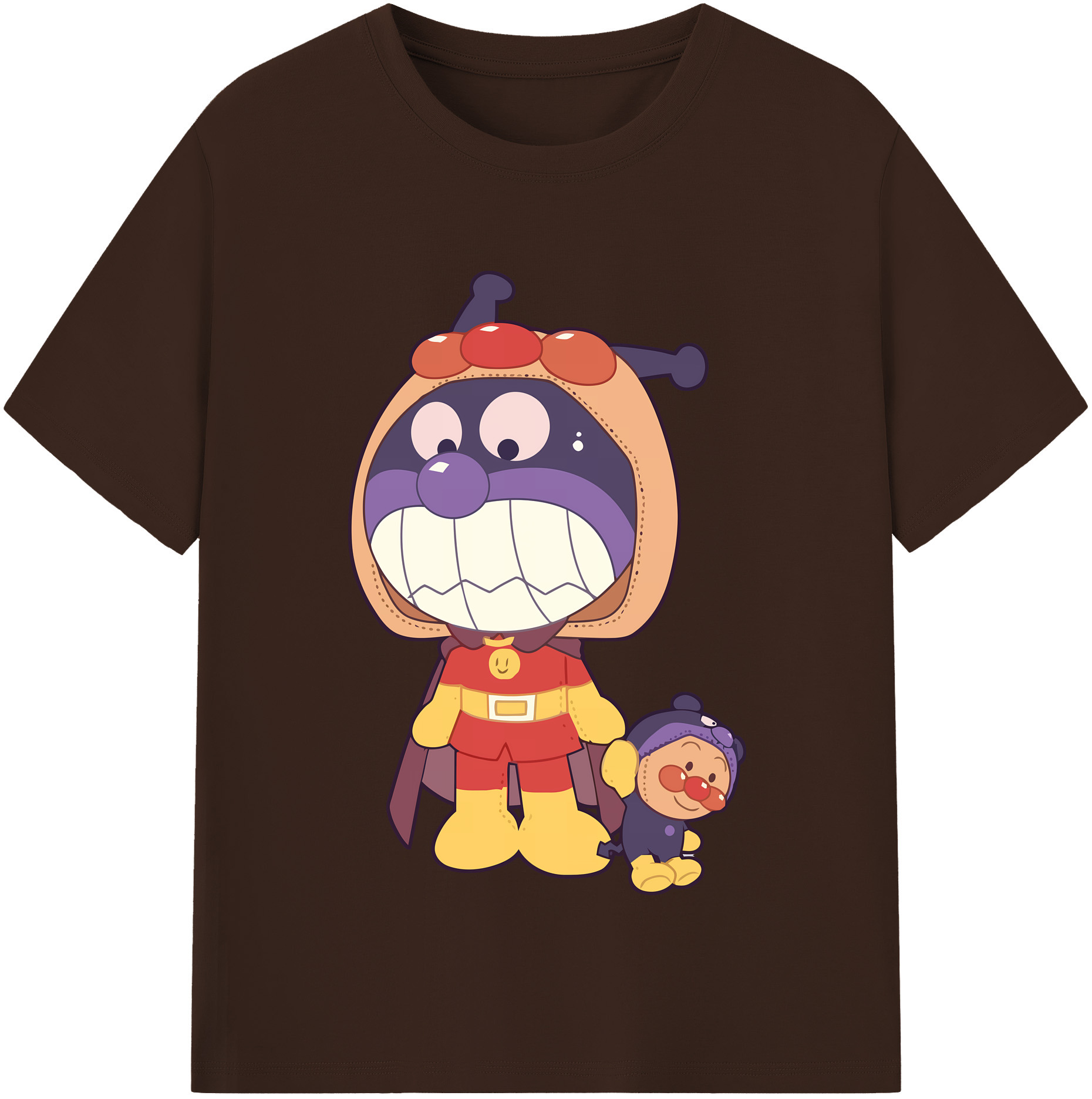 （画像用） アンパンマン Anpanman 綿100％半袖Tシャツ（フロントプリント）