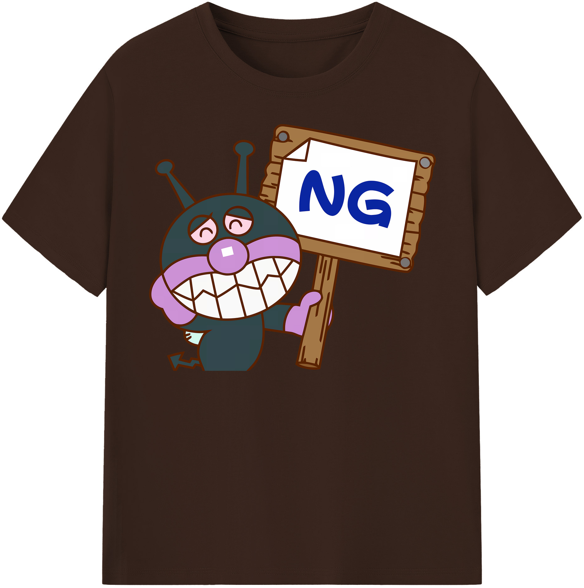 （画像用） アンパンマン Anpanman 綿100％半袖Tシャツ（フロントプリント）