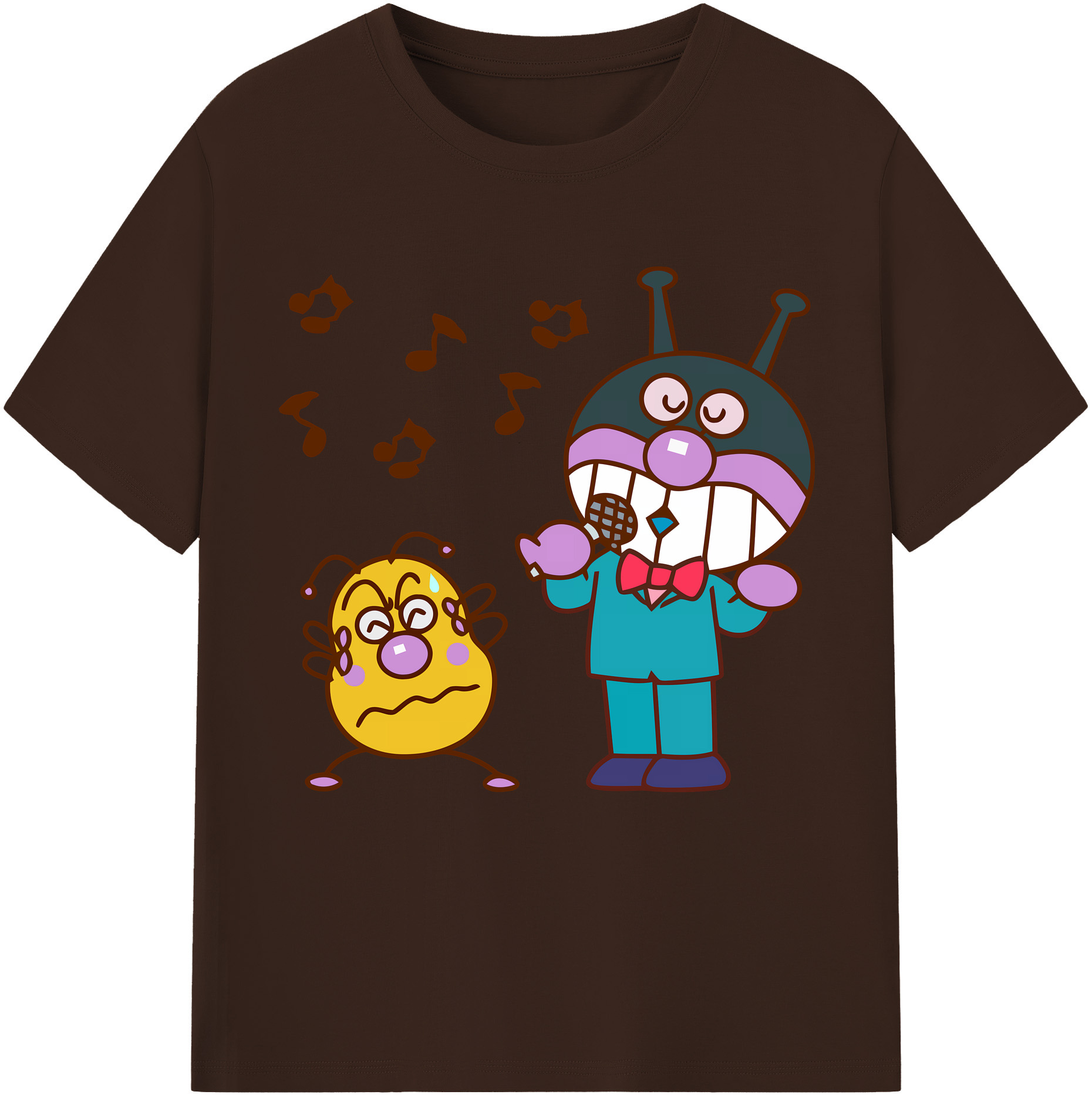 （画像用） アンパンマン Anpanman 綿100％半袖Tシャツ（フロントプリント）