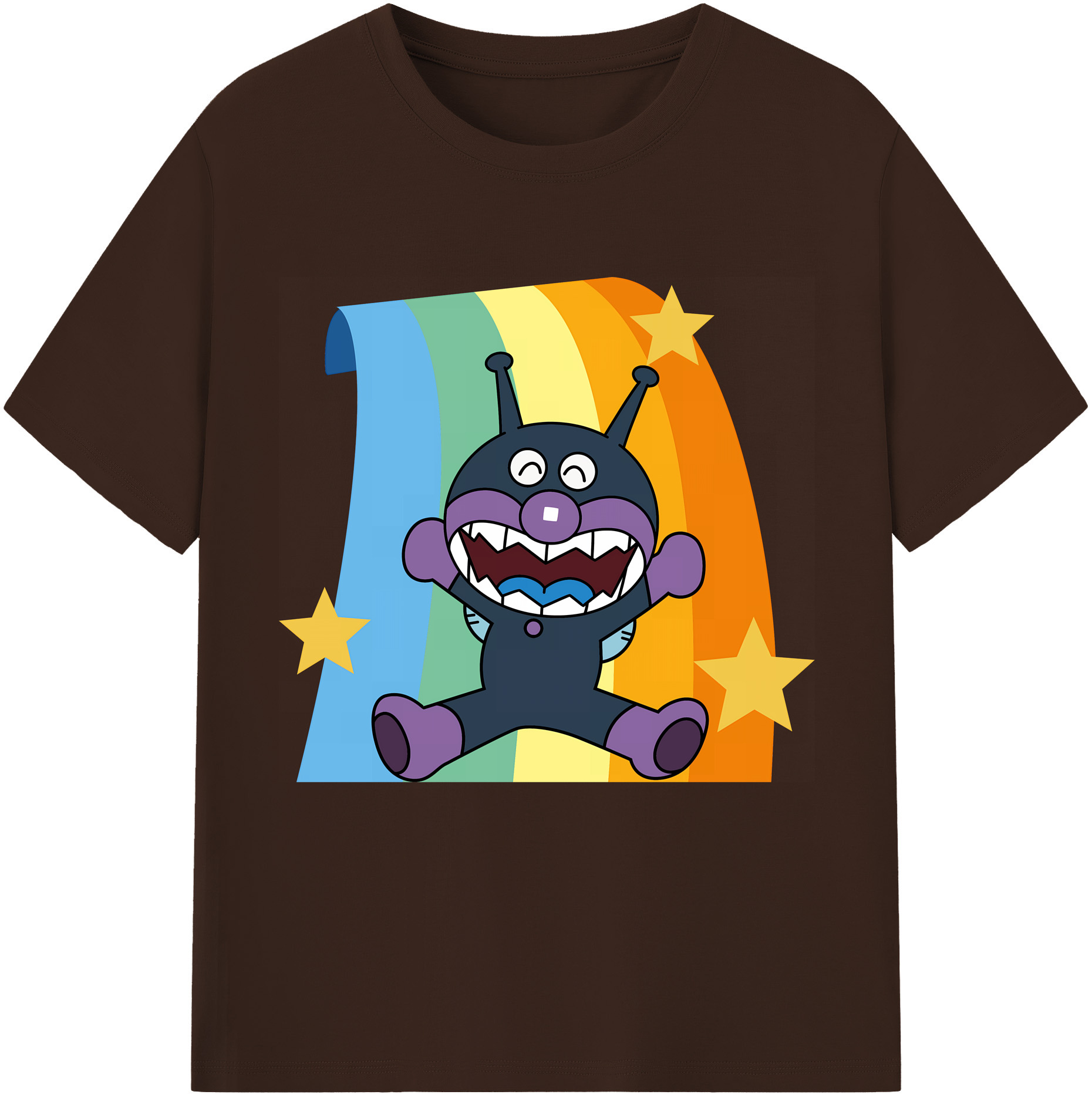 （画像用） アンパンマン Anpanman 綿100％半袖Tシャツ（フロントプリント）