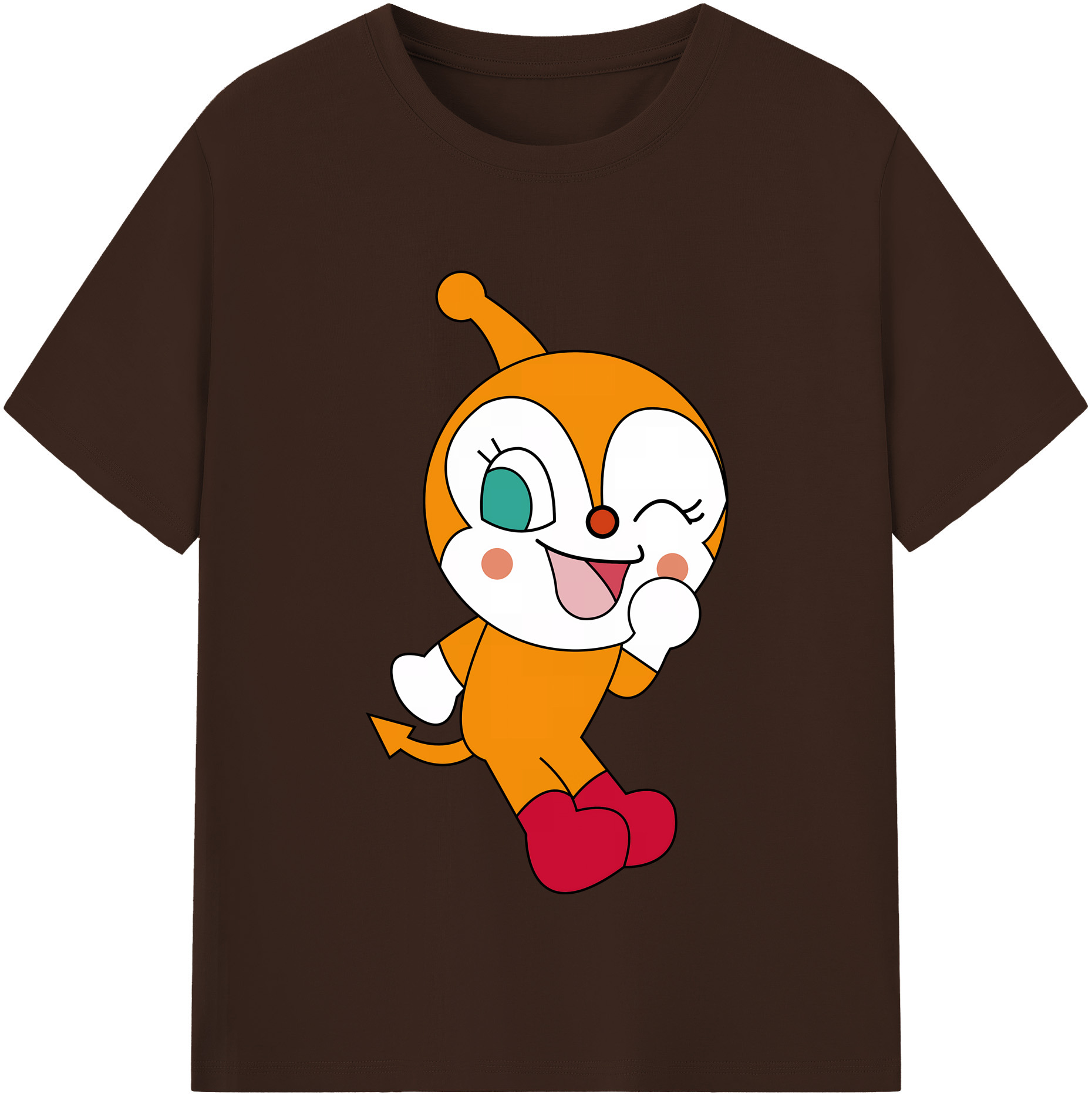 （画像用） アンパンマン Anpanman 綿100％半袖Tシャツ（フロントプリント）